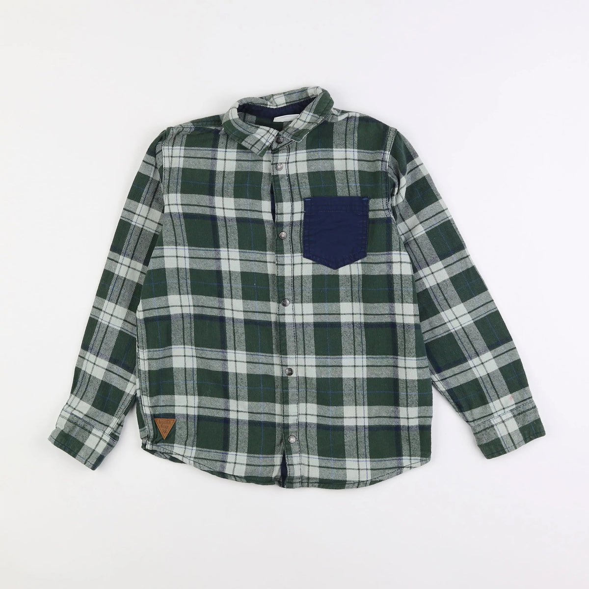 Vertbaudet - chemise vert - 10 ans