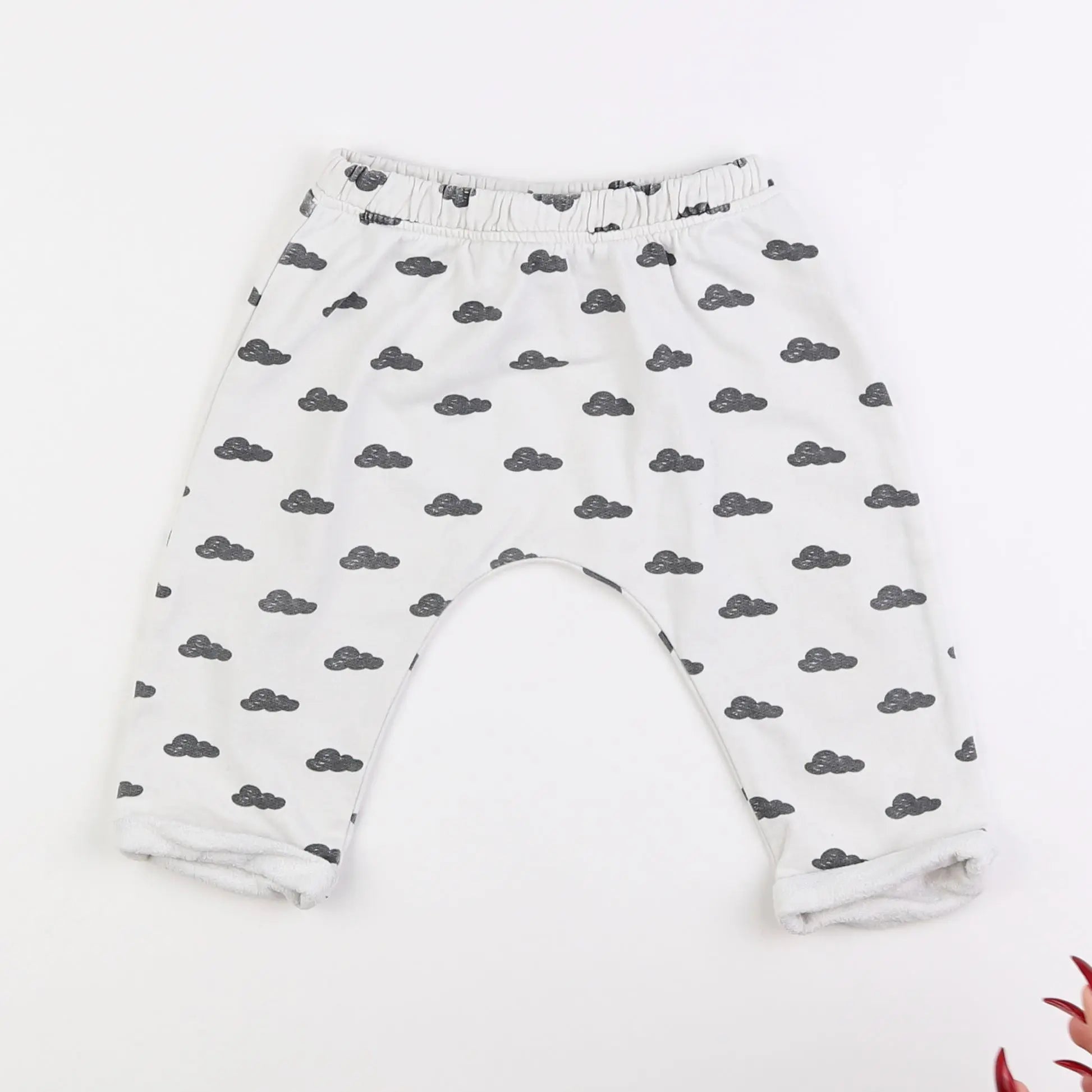 Vertbaudet - pantalon blanc - 12 mois