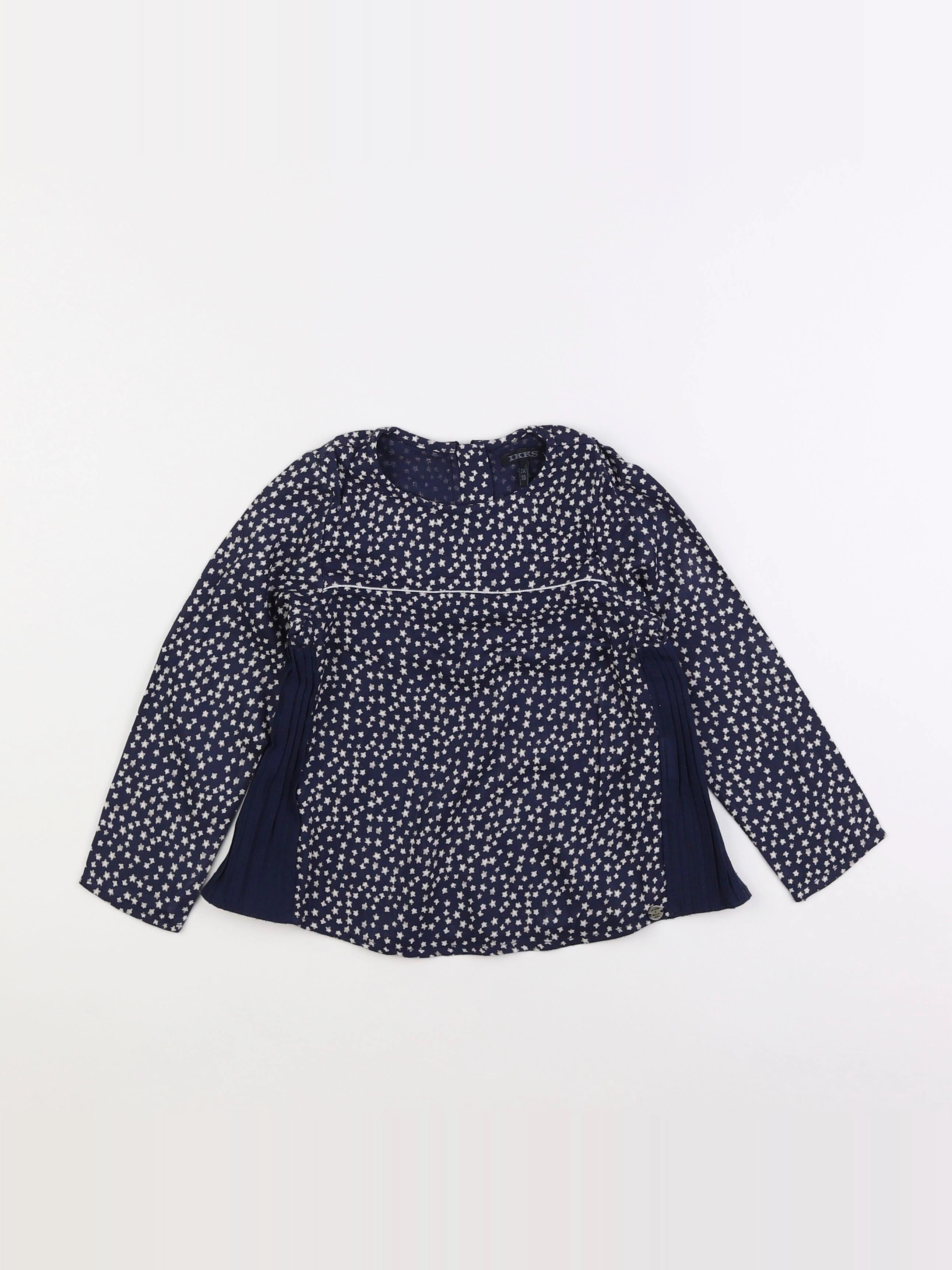IKKS - blouse bleu - 3 ans