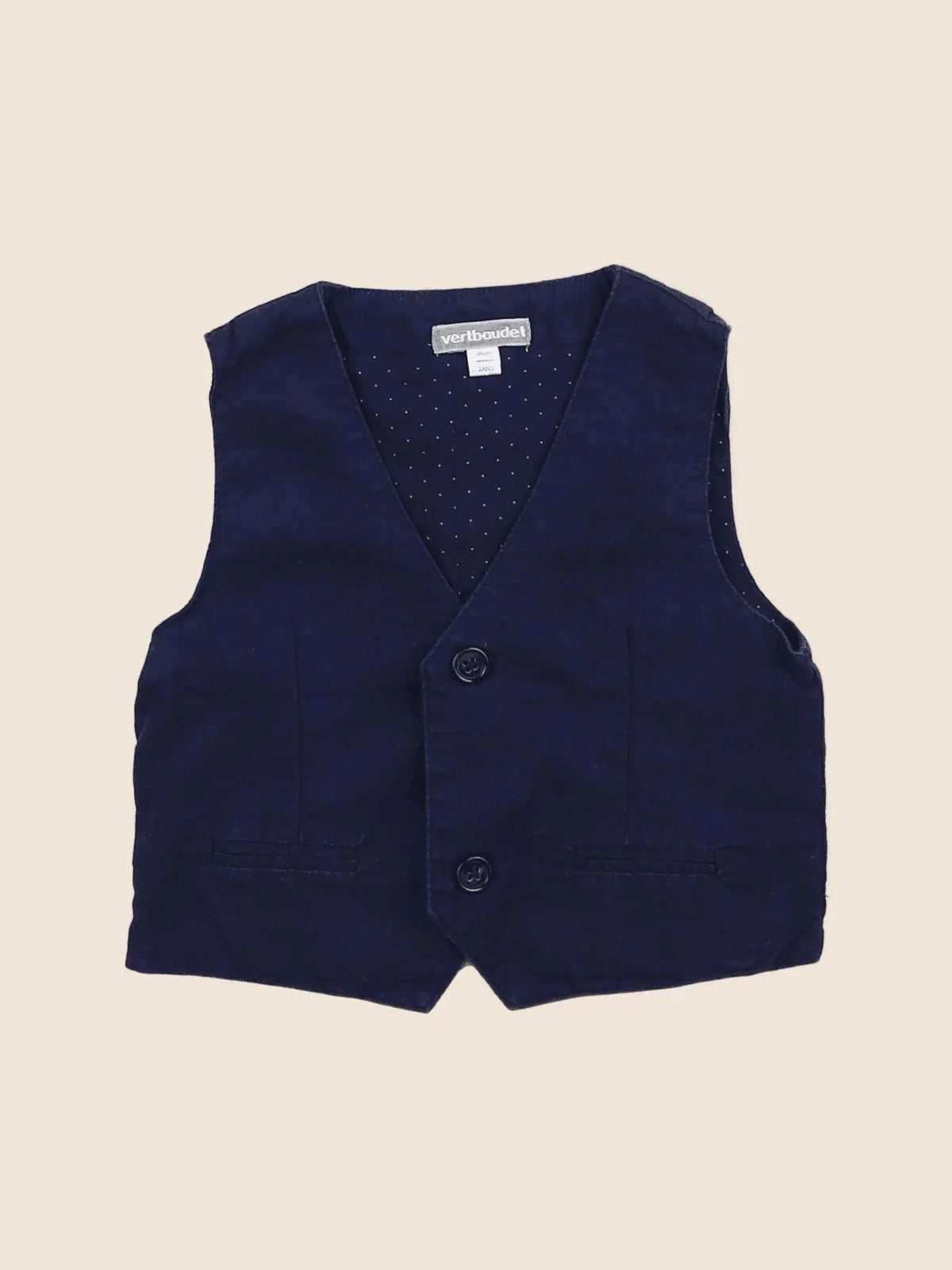 Vertbaudet - gilet bleu - 2 ans