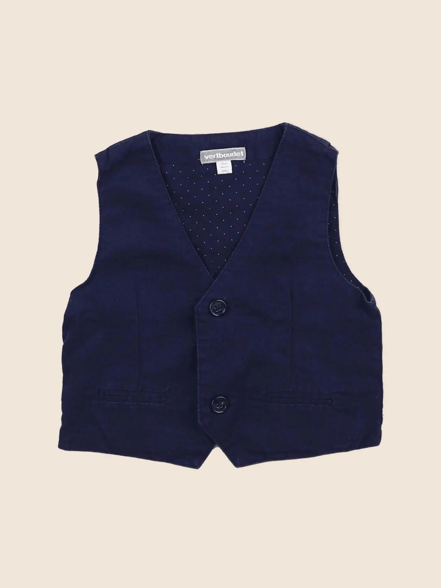 Vertbaudet - gilet bleu - 2 ans