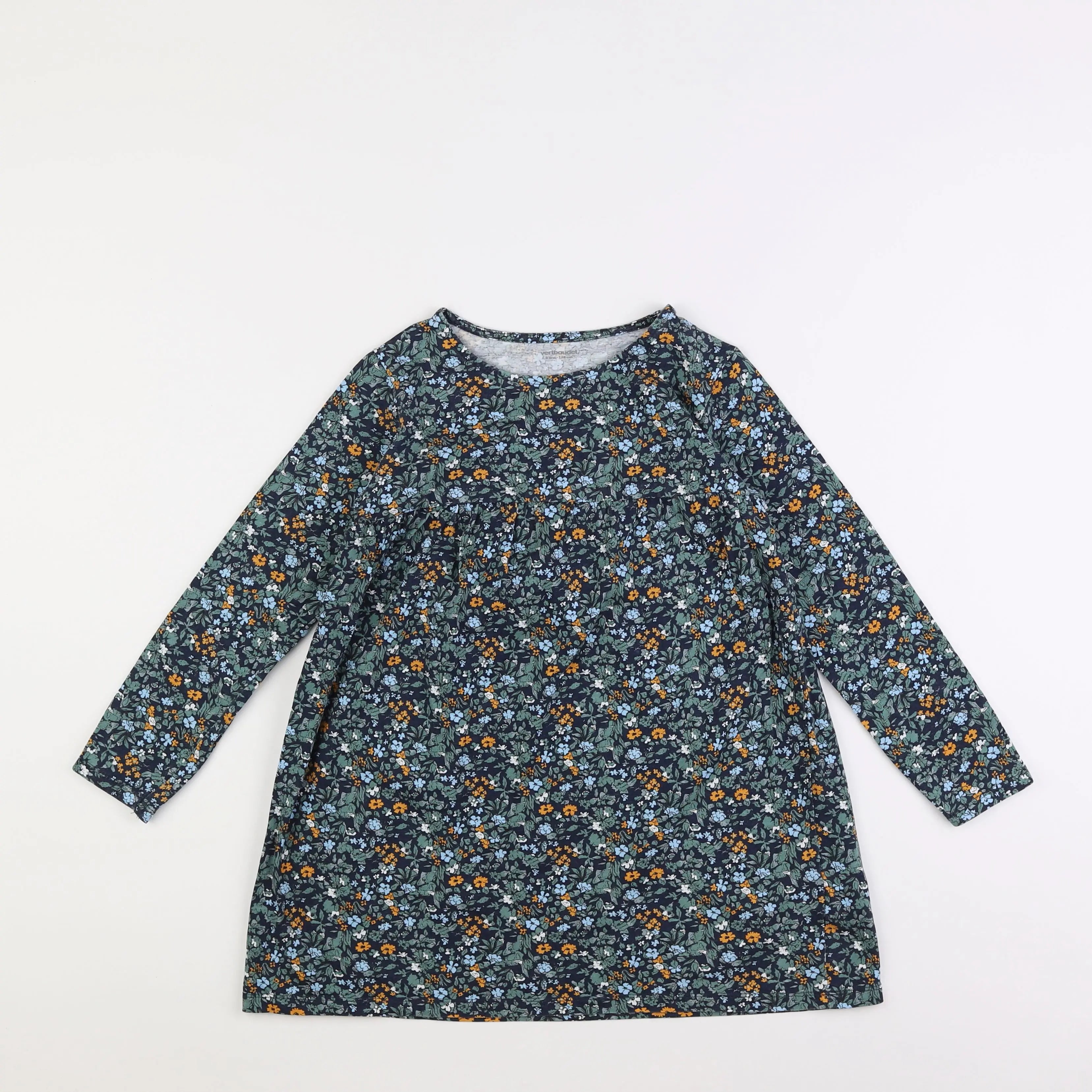 Vertbaudet - robe vert - 8 ans
