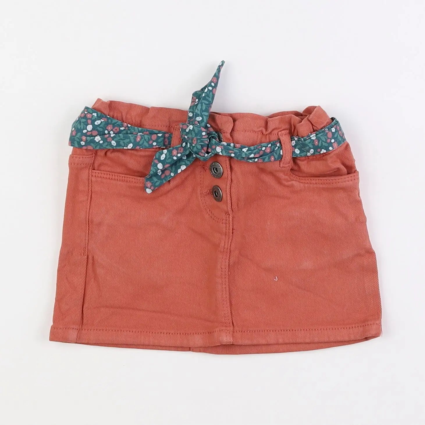 Vertbaudet - jupe orange - 2 ans