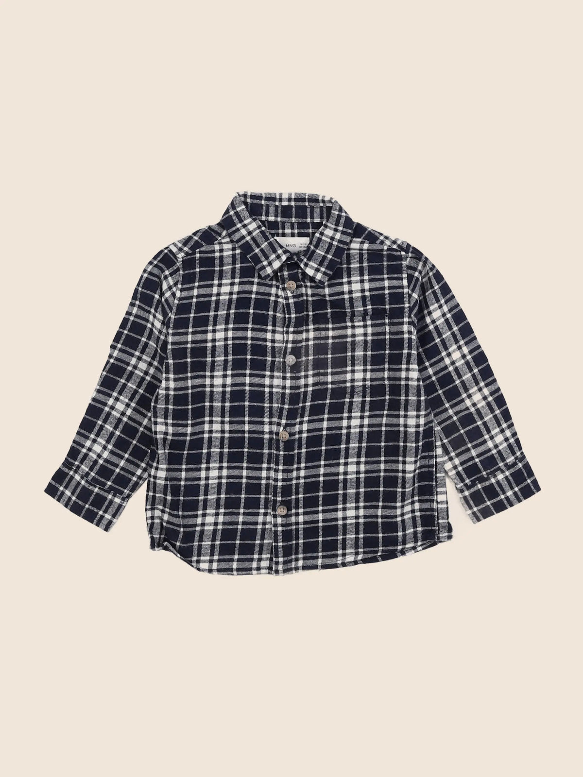 Mango - chemise bleu - 18 mois à 2 ans
