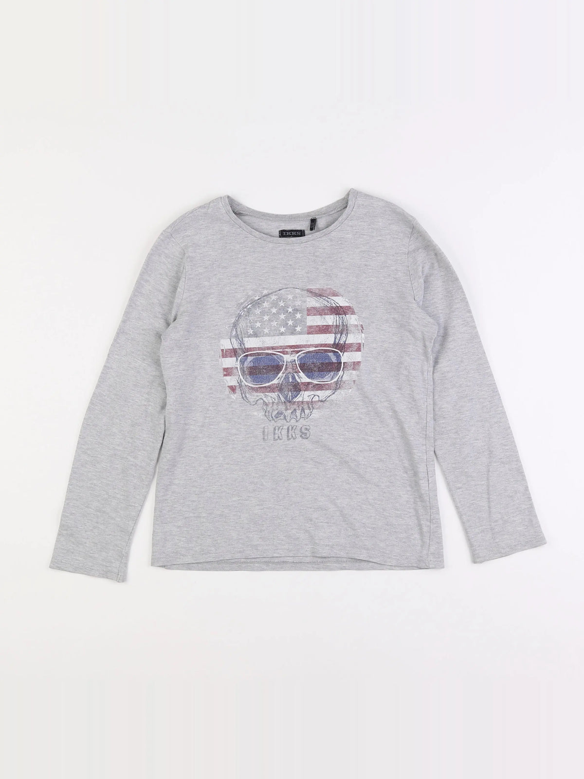 IKKS - tee-shirt gris - 8 ans