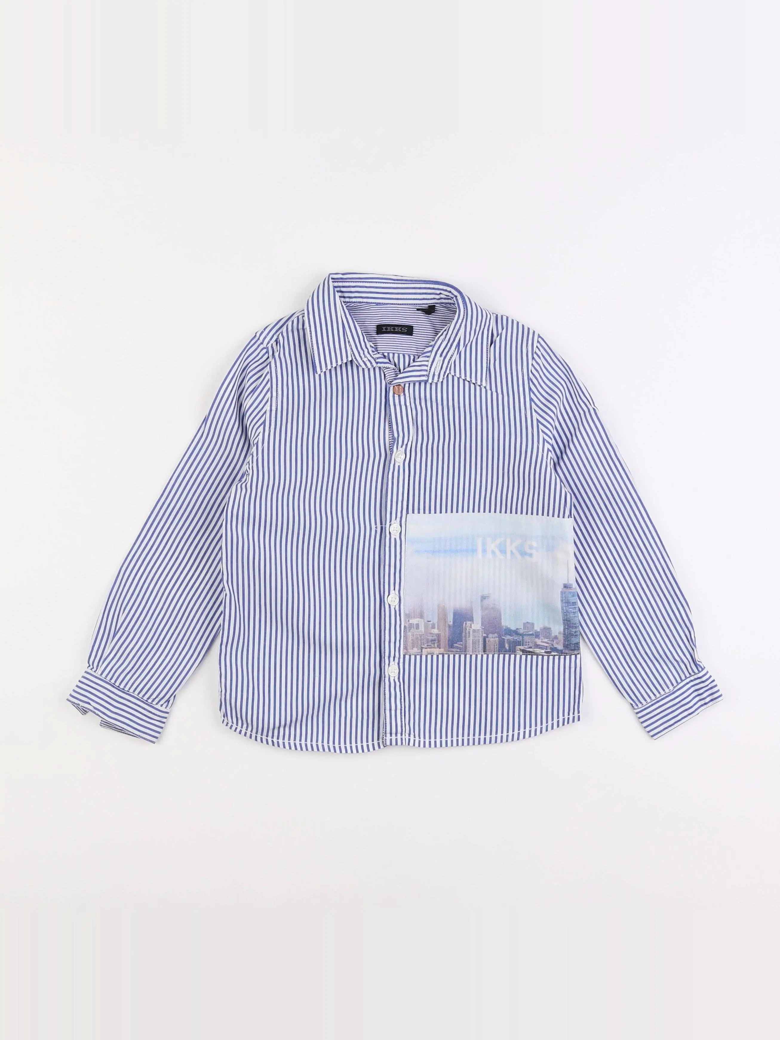 IKKS - chemise bleu - 4 ans