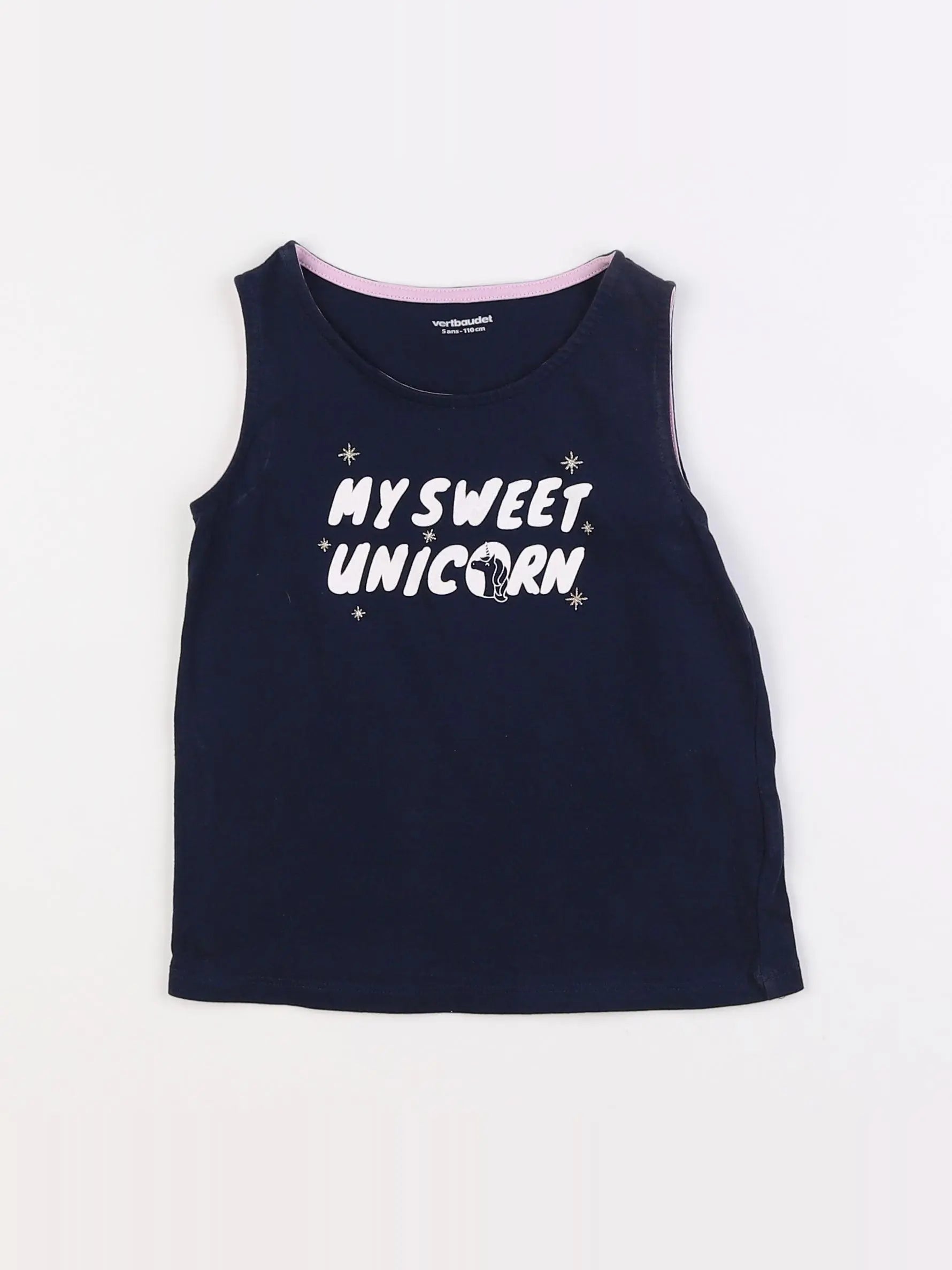 Vertbaudet - débardeur bleu - 5 ans