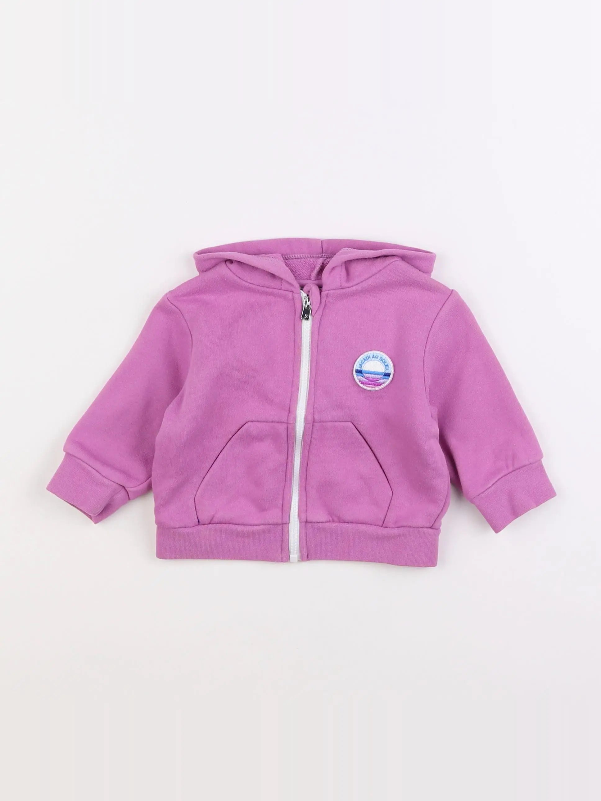 Jacadi - sweat violet - 6 mois