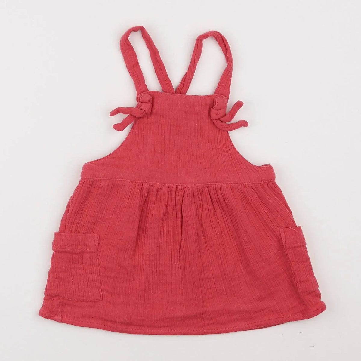 Vertbaudet - robe rouge - 12 mois