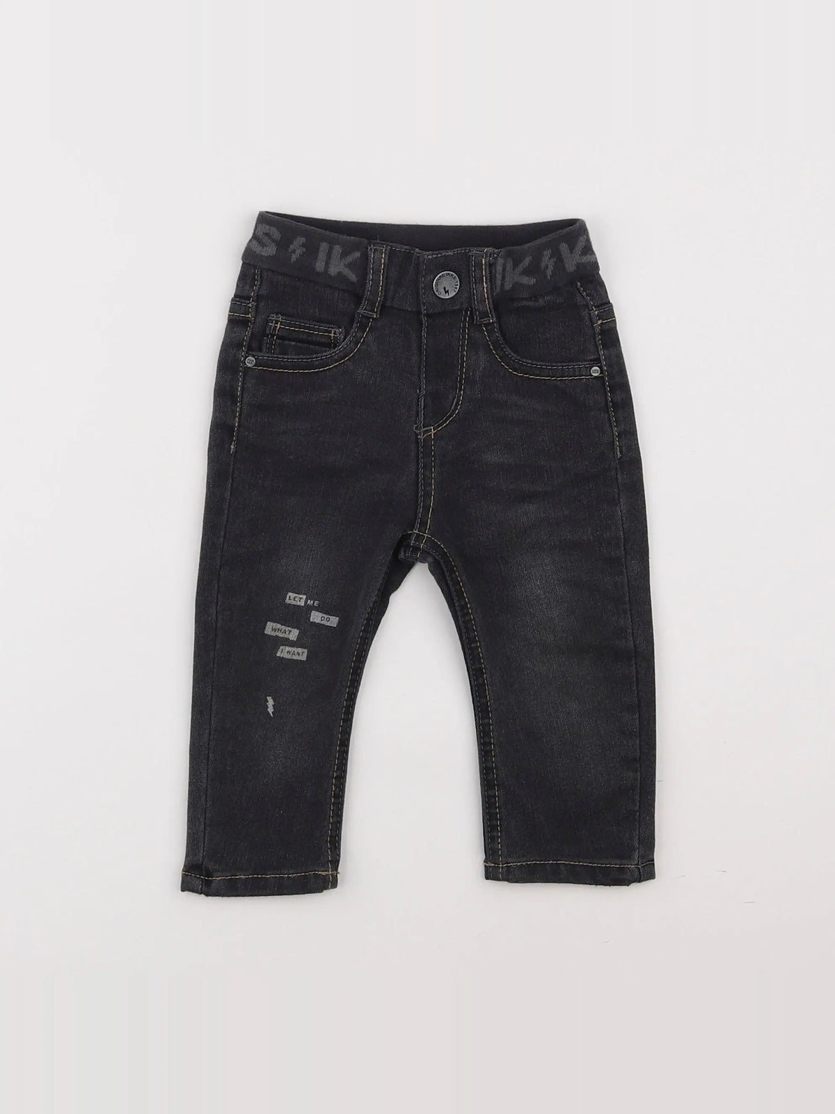 IKKS - jean gris - 12 mois