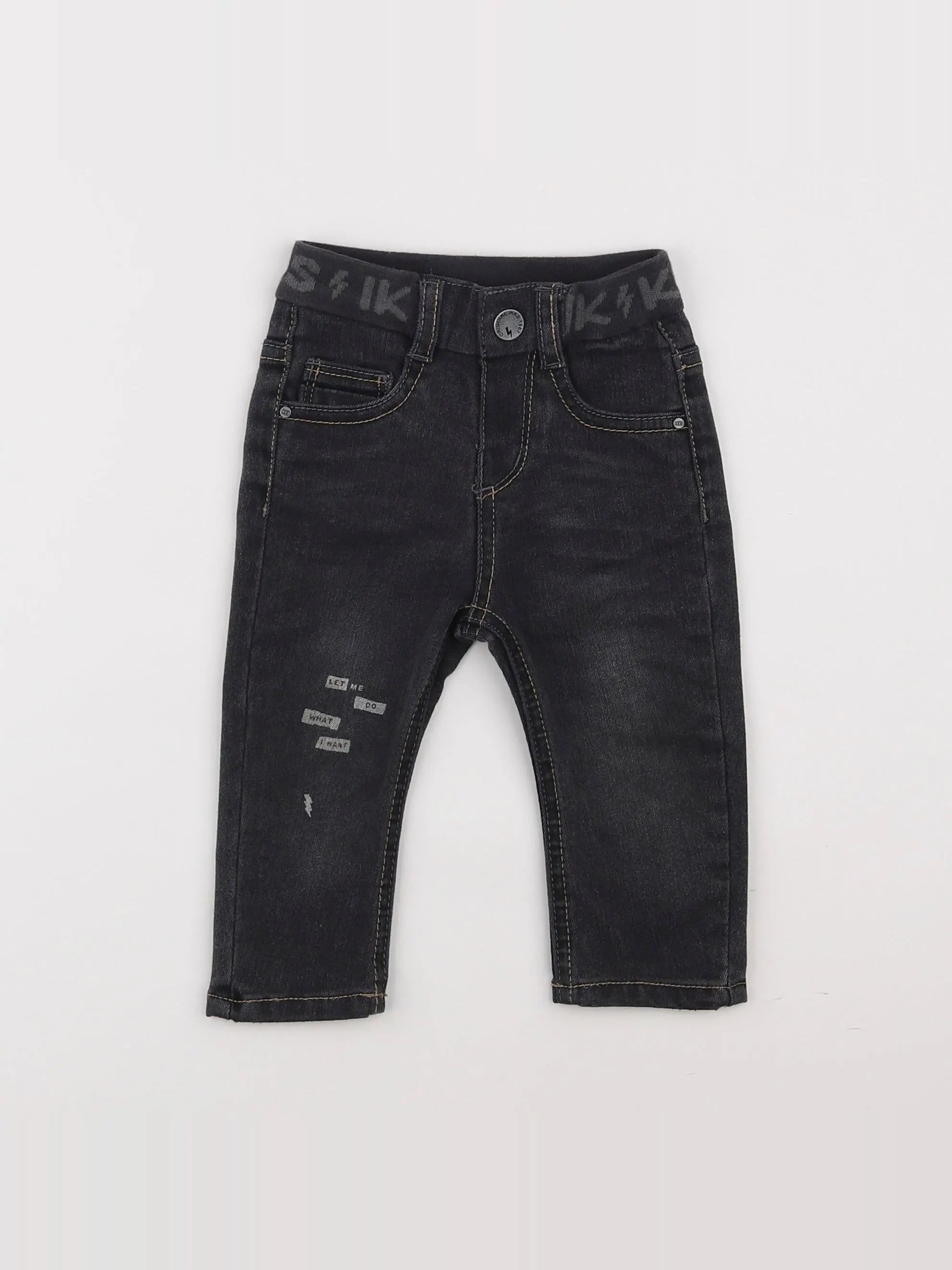 IKKS - jean gris - 12 mois