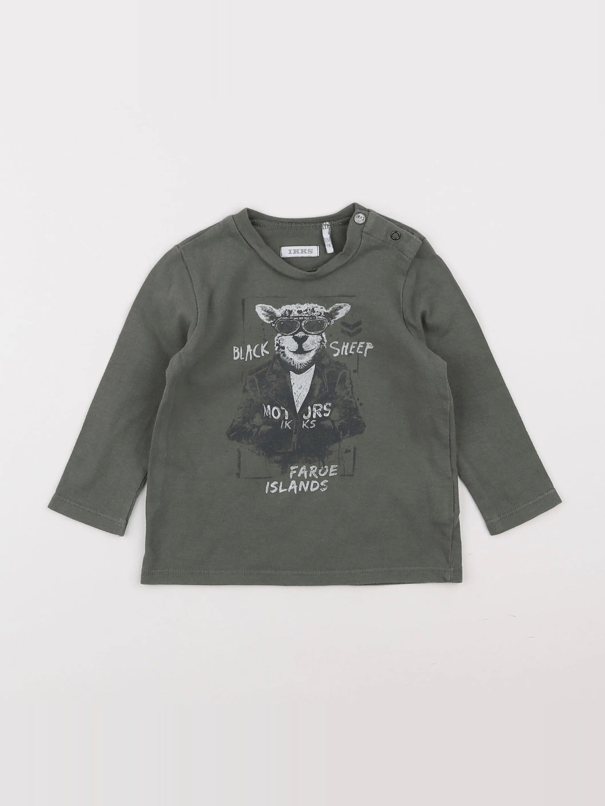 IKKS - tee-shirt vert - 12 mois