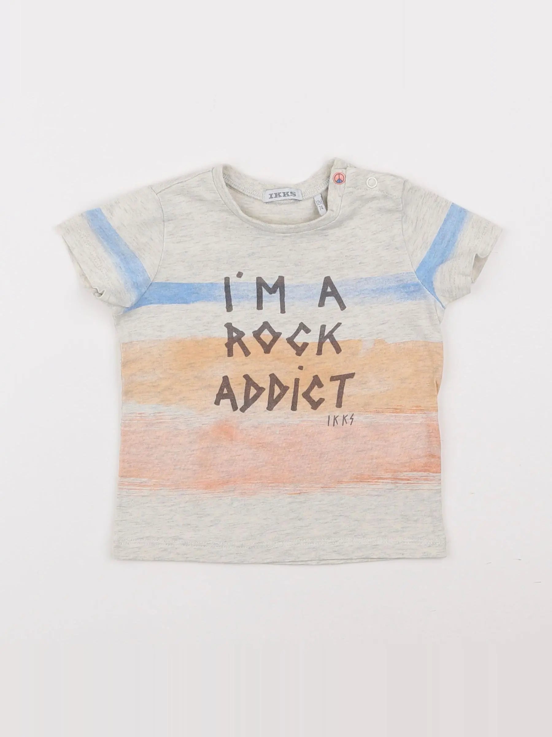 IKKS - tee-shirt multicolore - 12 mois