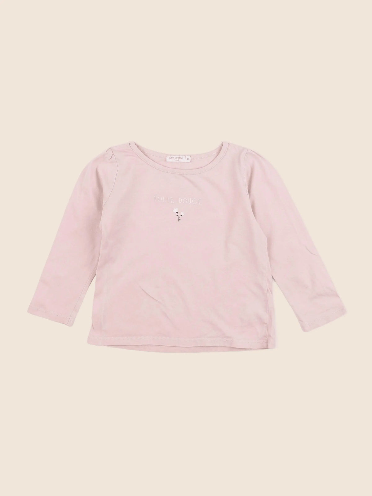 Eden & Victor - tee-shirt rose - 3 ans