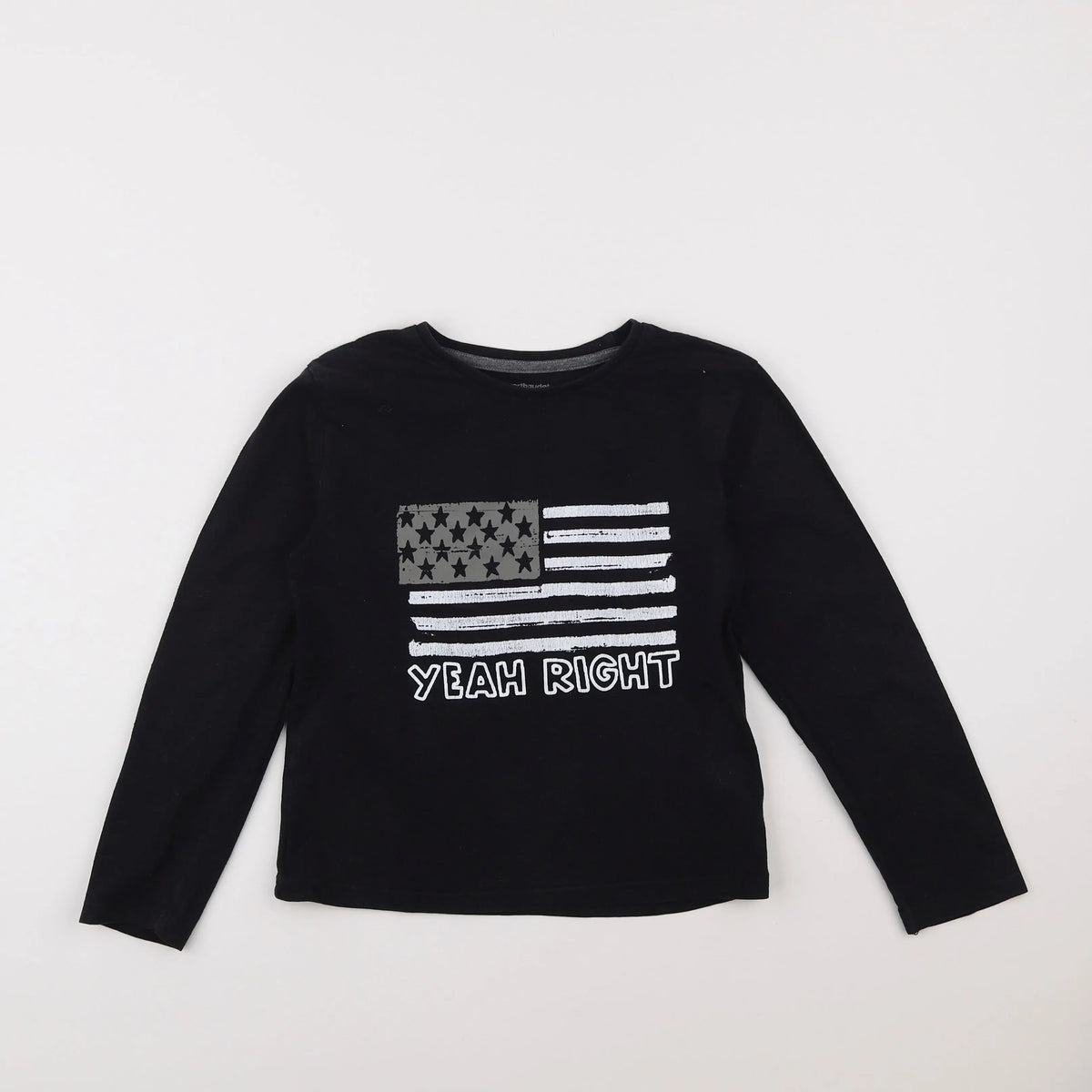 Vertbaudet - tee-shirt noir - 8 ans