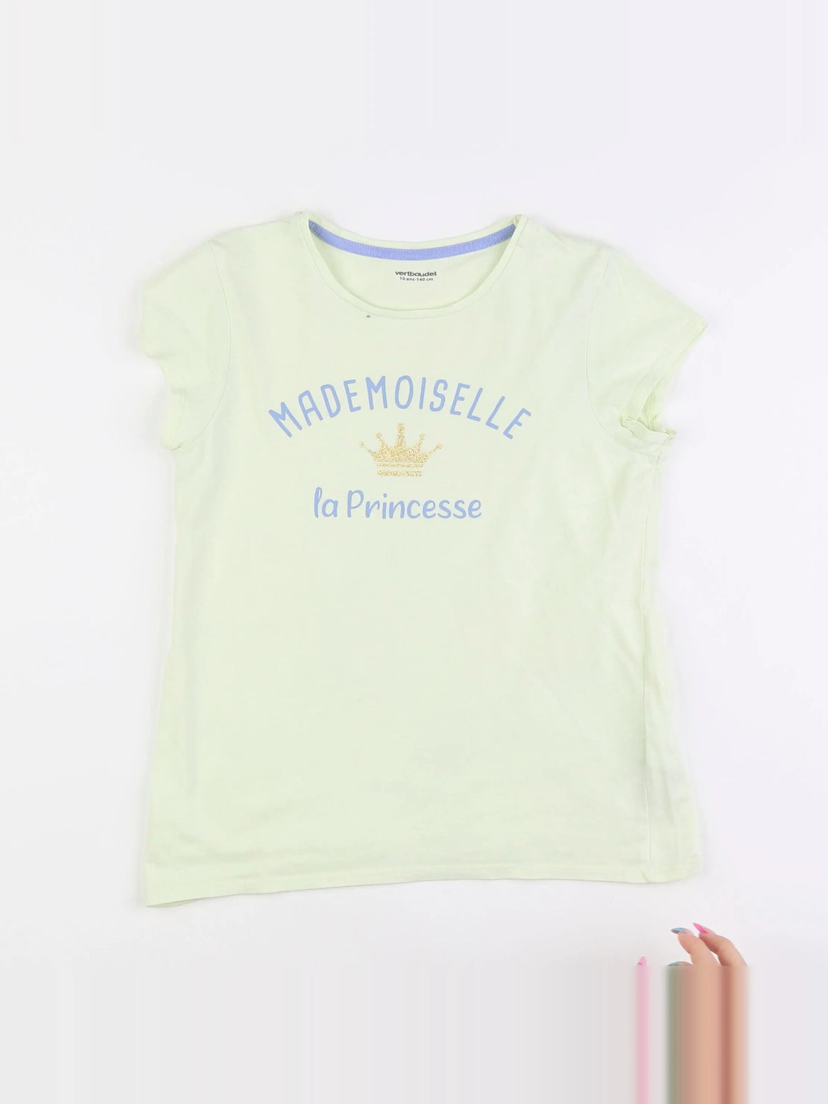 Vertbaudet - tee-shirt jaune - 10 ans