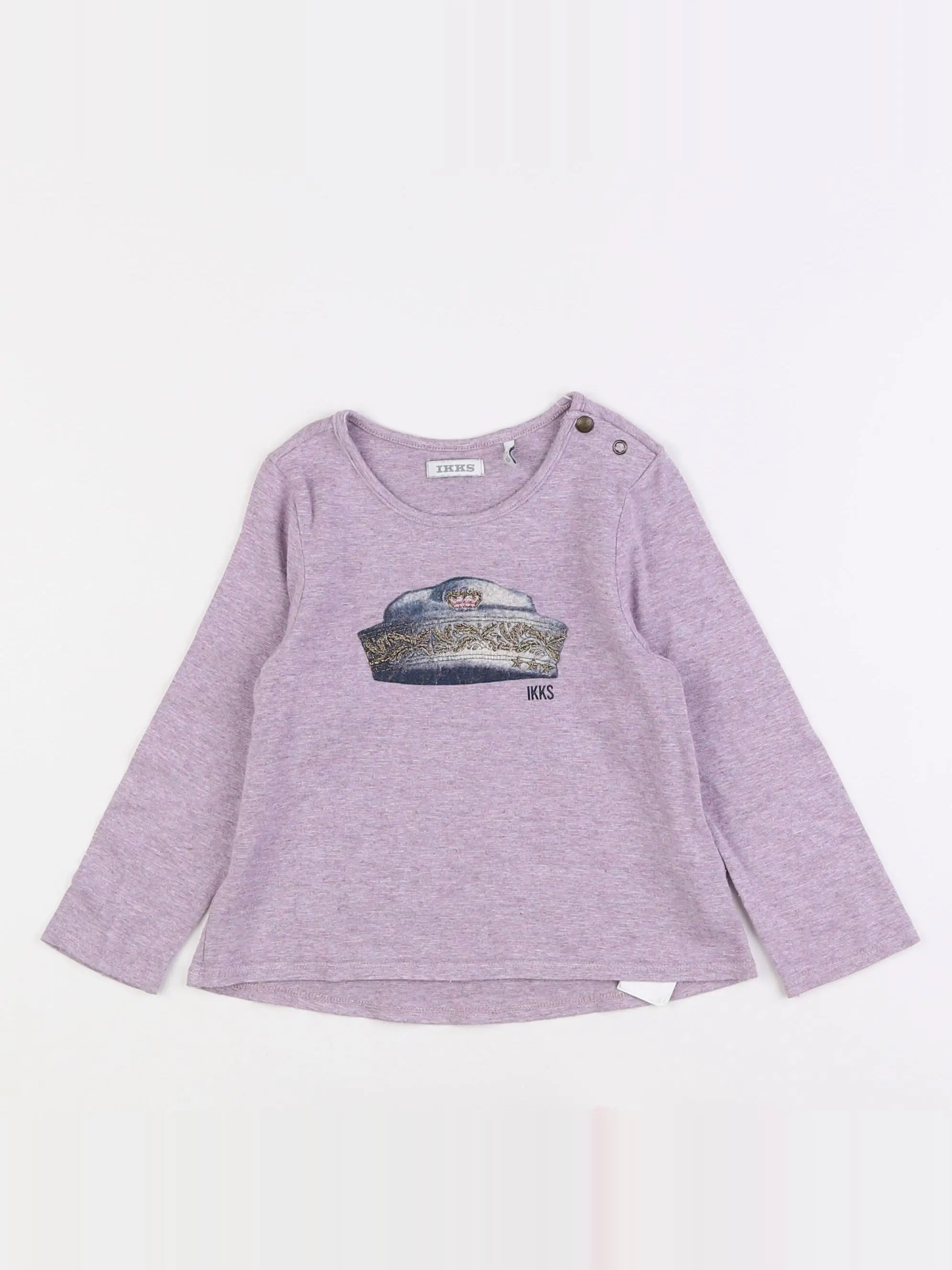 IKKS - tee-shirt violet - 2 ans