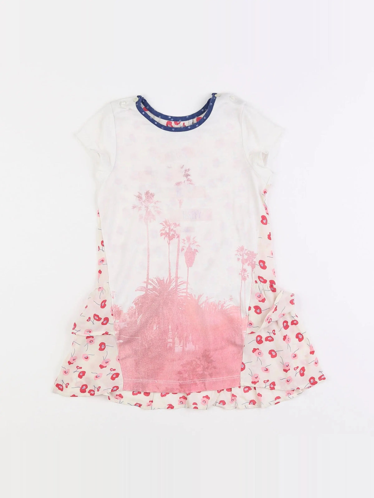IKKS - robe rose - 2 ans