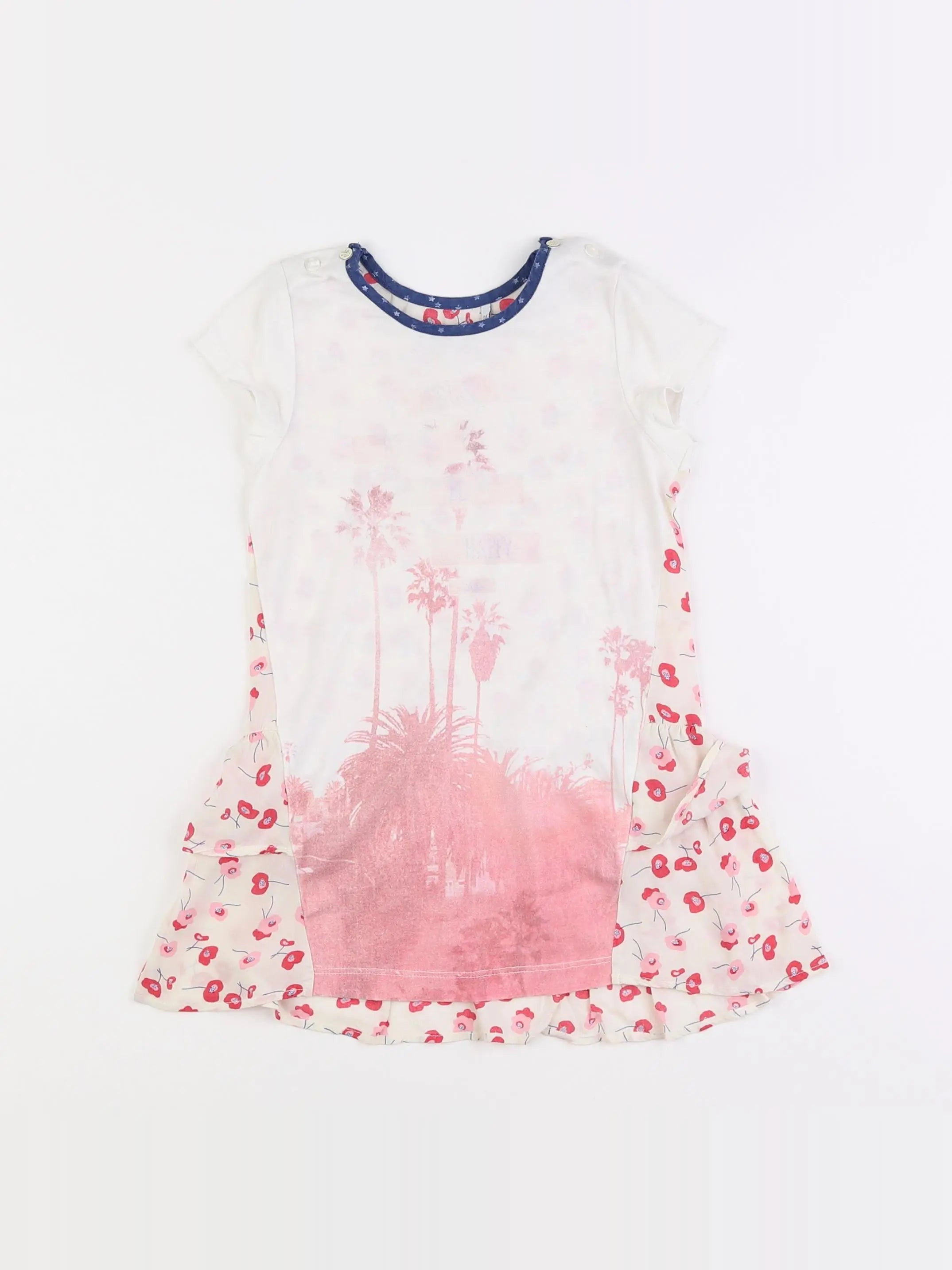 IKKS - robe rose - 2 ans