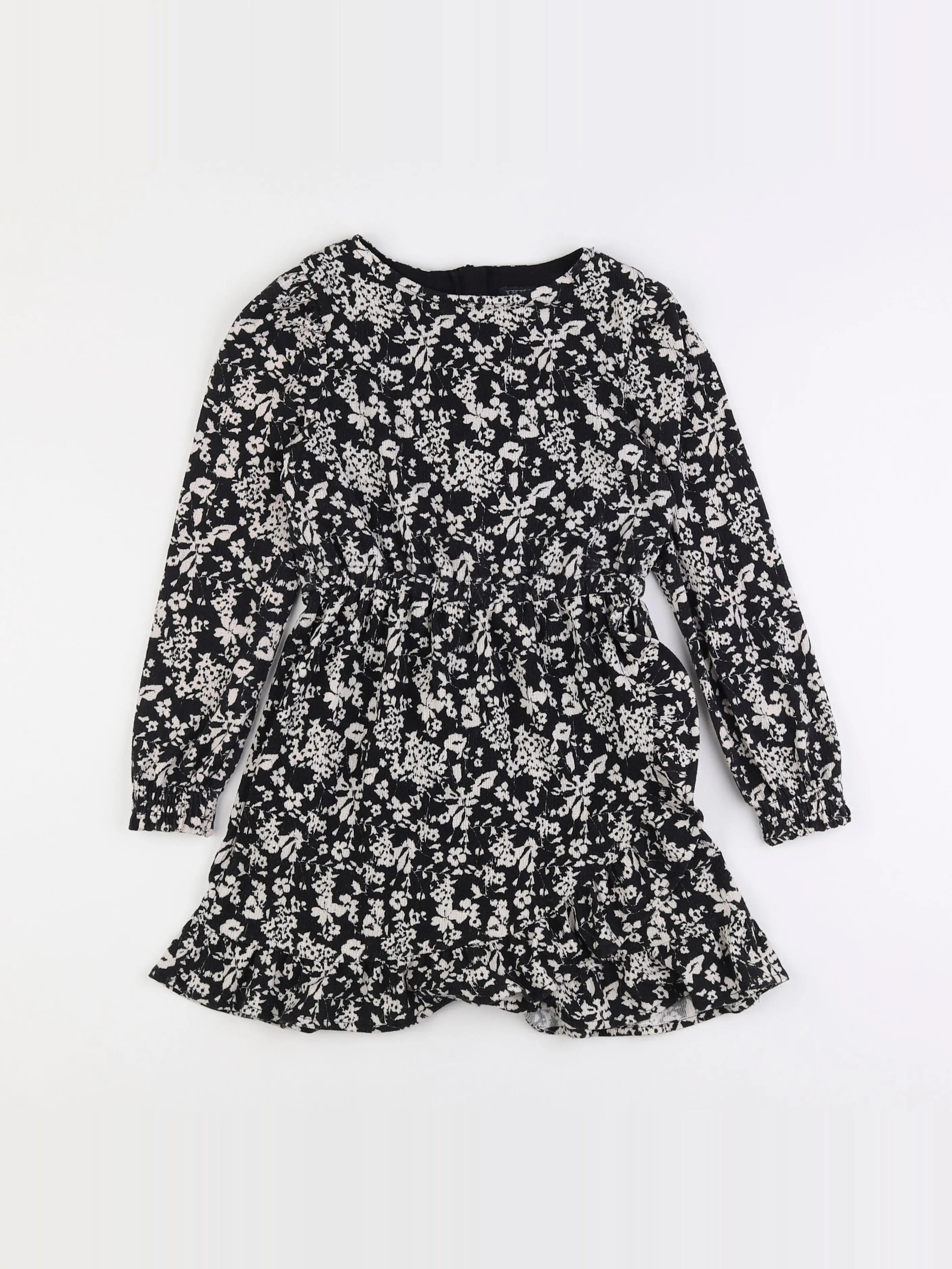 IKKS - robe blanc, noir - 8 ans