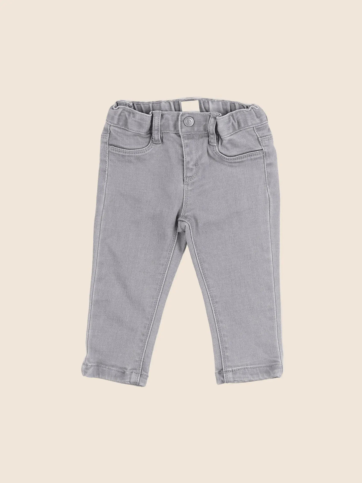 Petit Bateau - jean gris - 6 mois