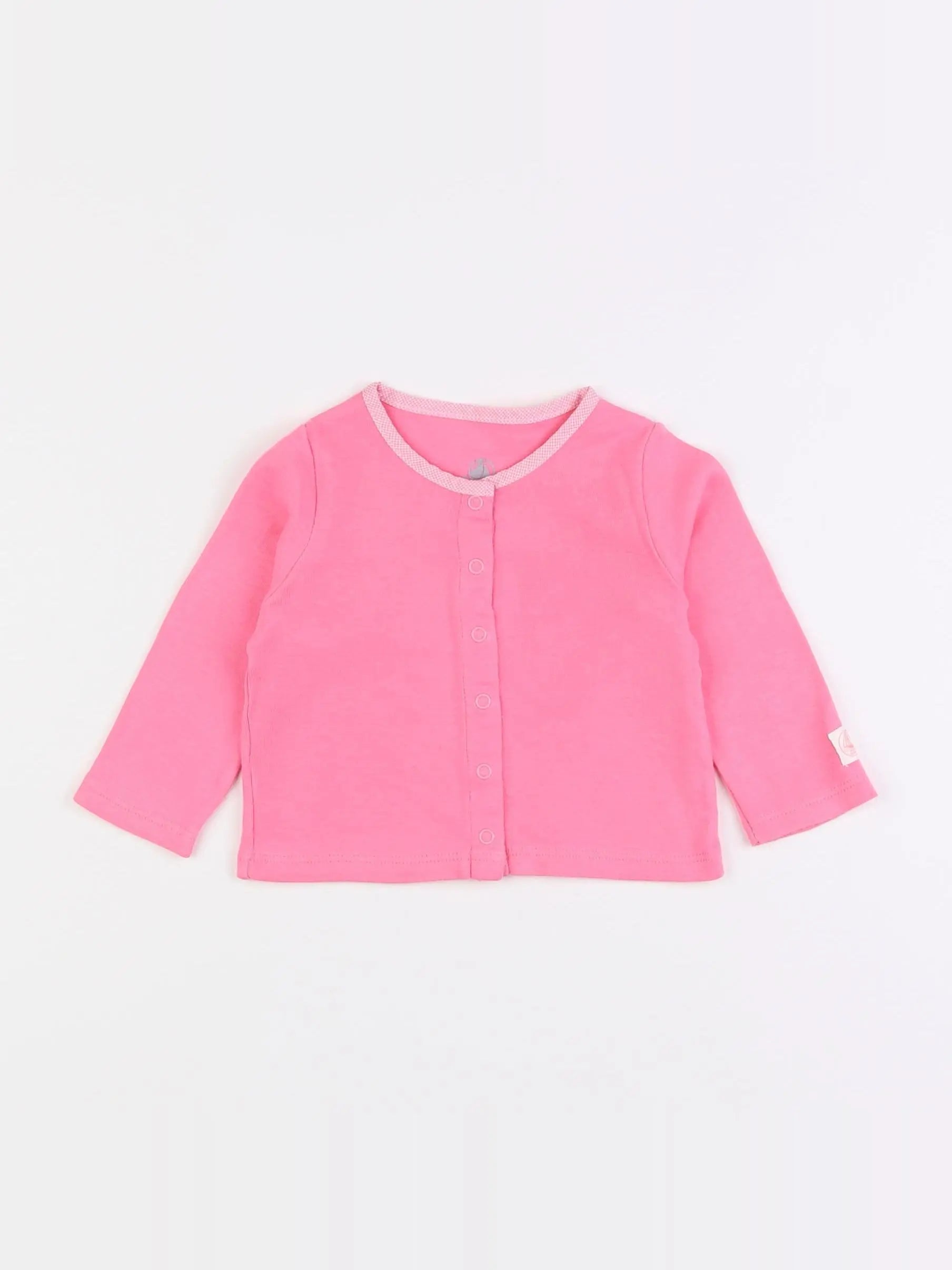 Petit Bateau - tee-shirt rose - 6 mois