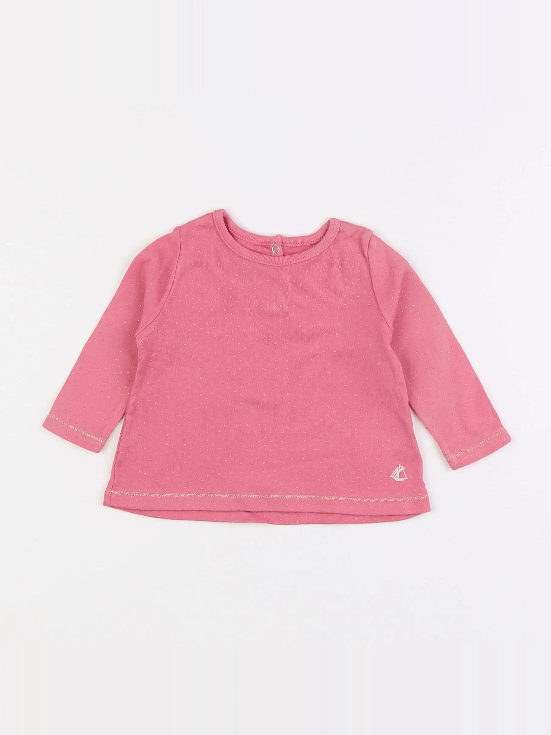 Petit Bateau - tee-shirt rose - 6 mois