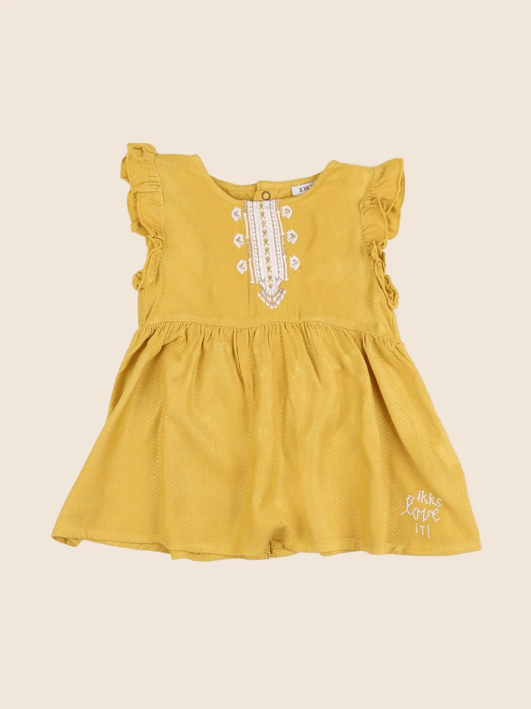 IKKS - robe jaune - 6 mois