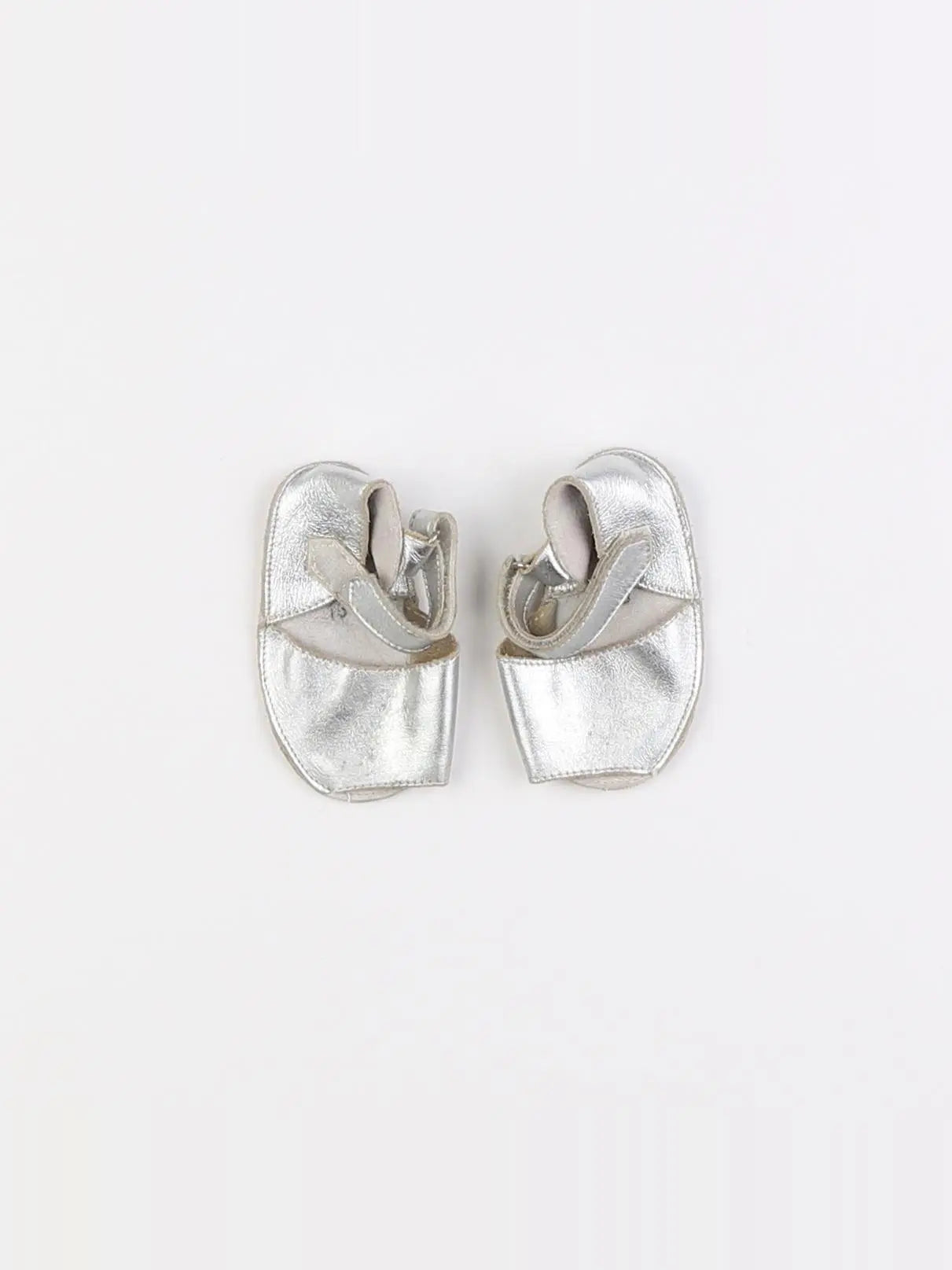 Minorquines - chaussons argent - pointure 18