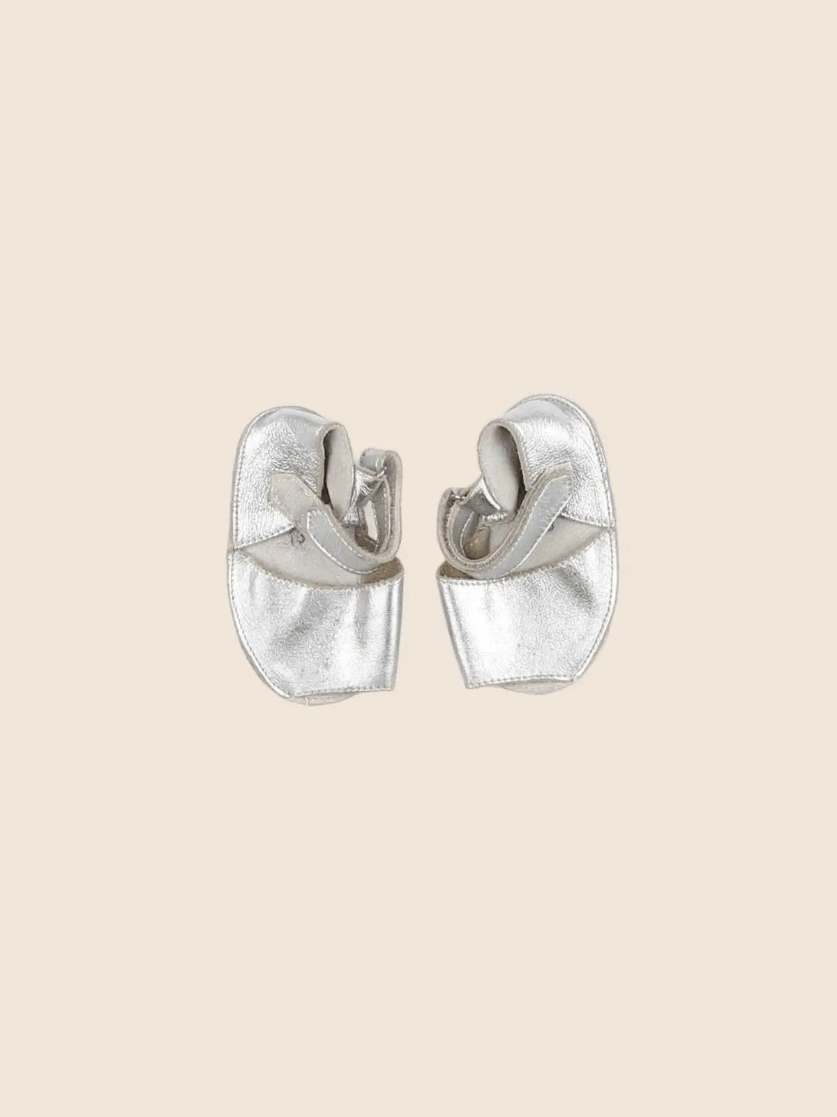 Minorquines - chaussons argent - pointure 18