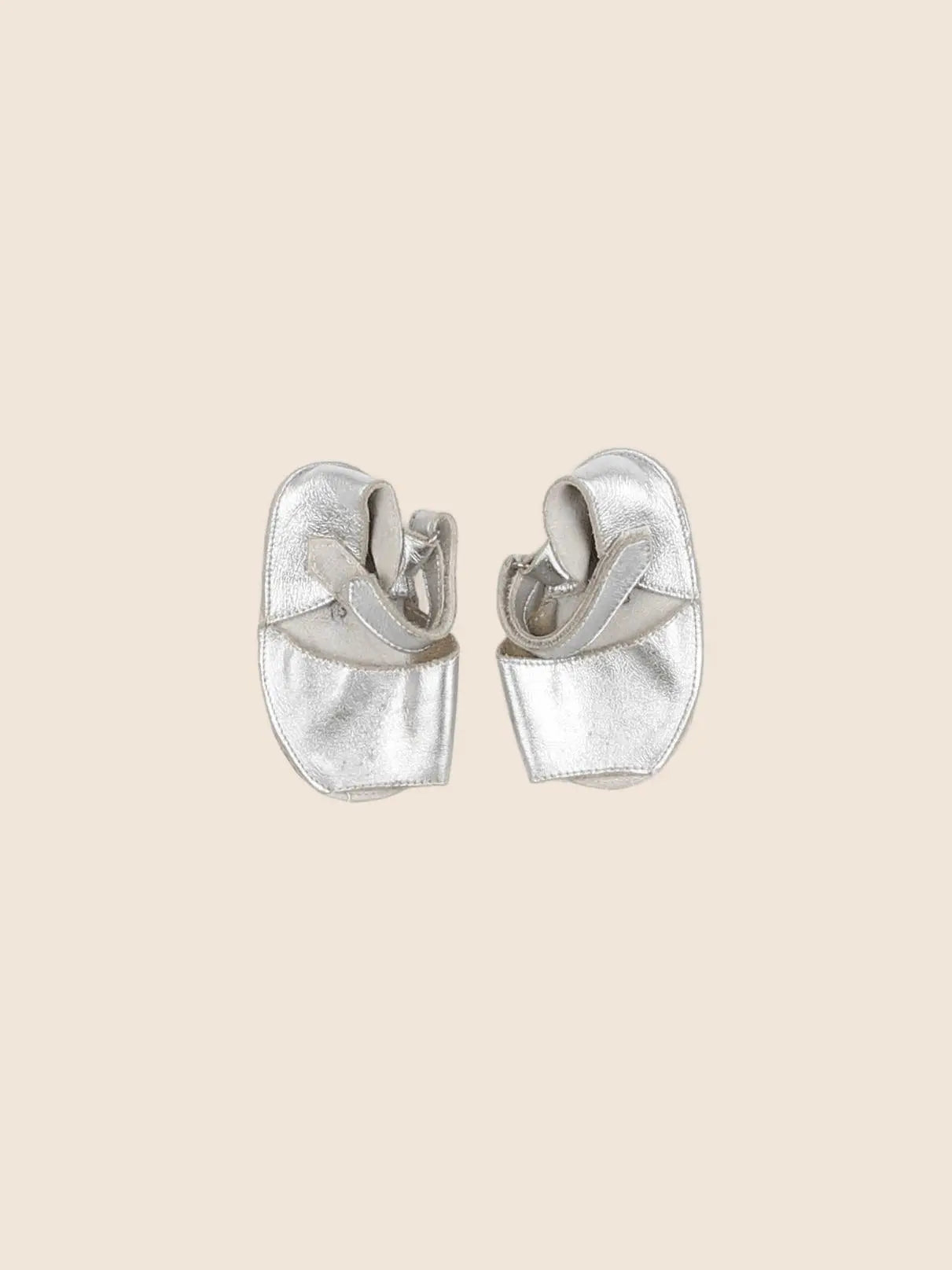 Minorquines - chaussons argent - pointure 18