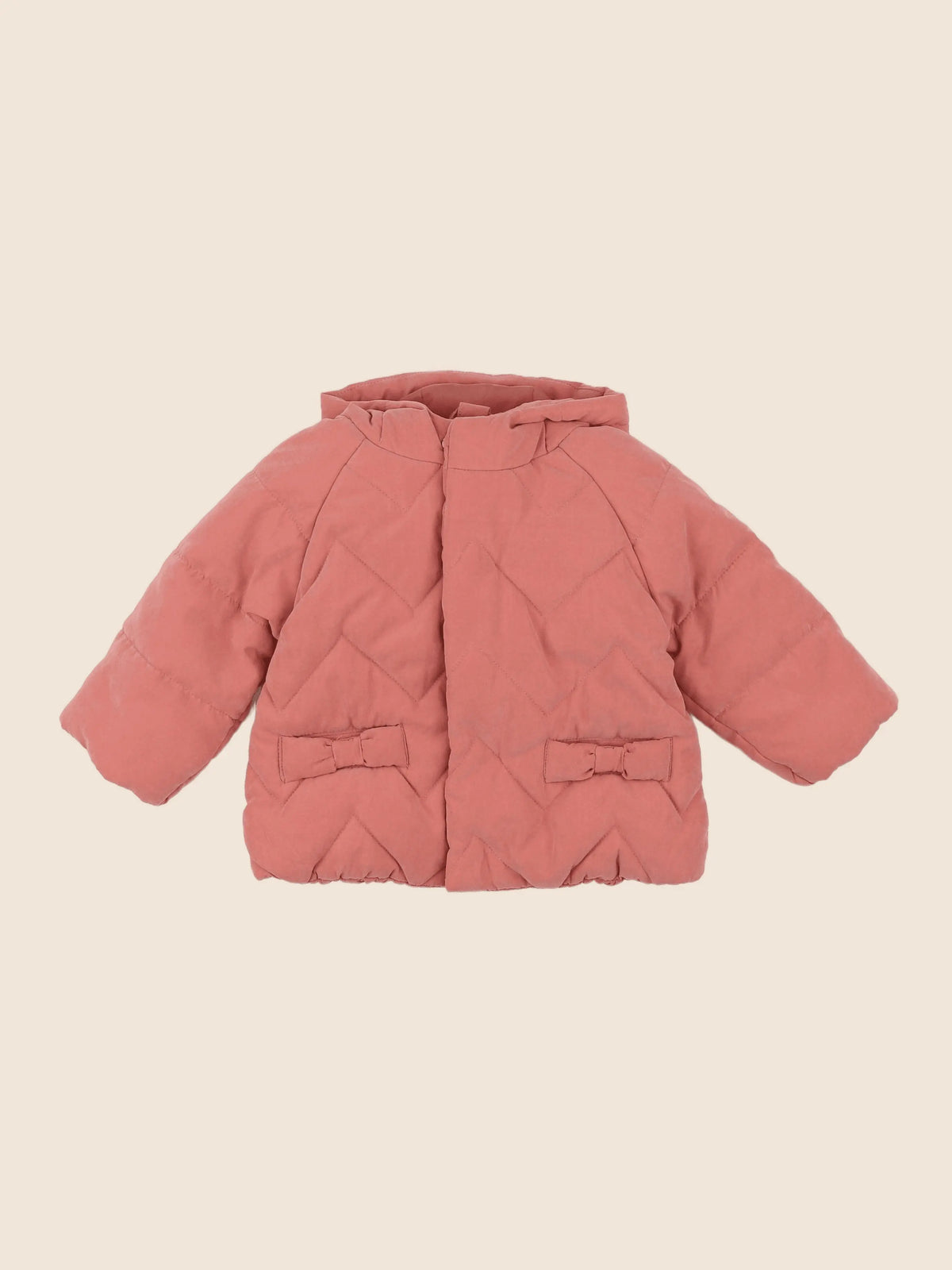 Vertbaudet - manteau rose - 12 mois