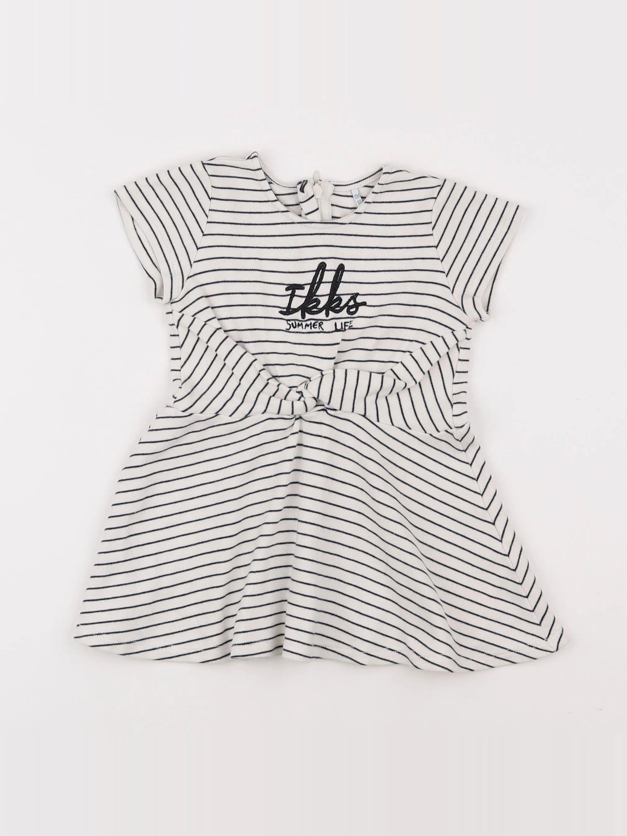 IKKS - robe blanc, bleu - 18 mois