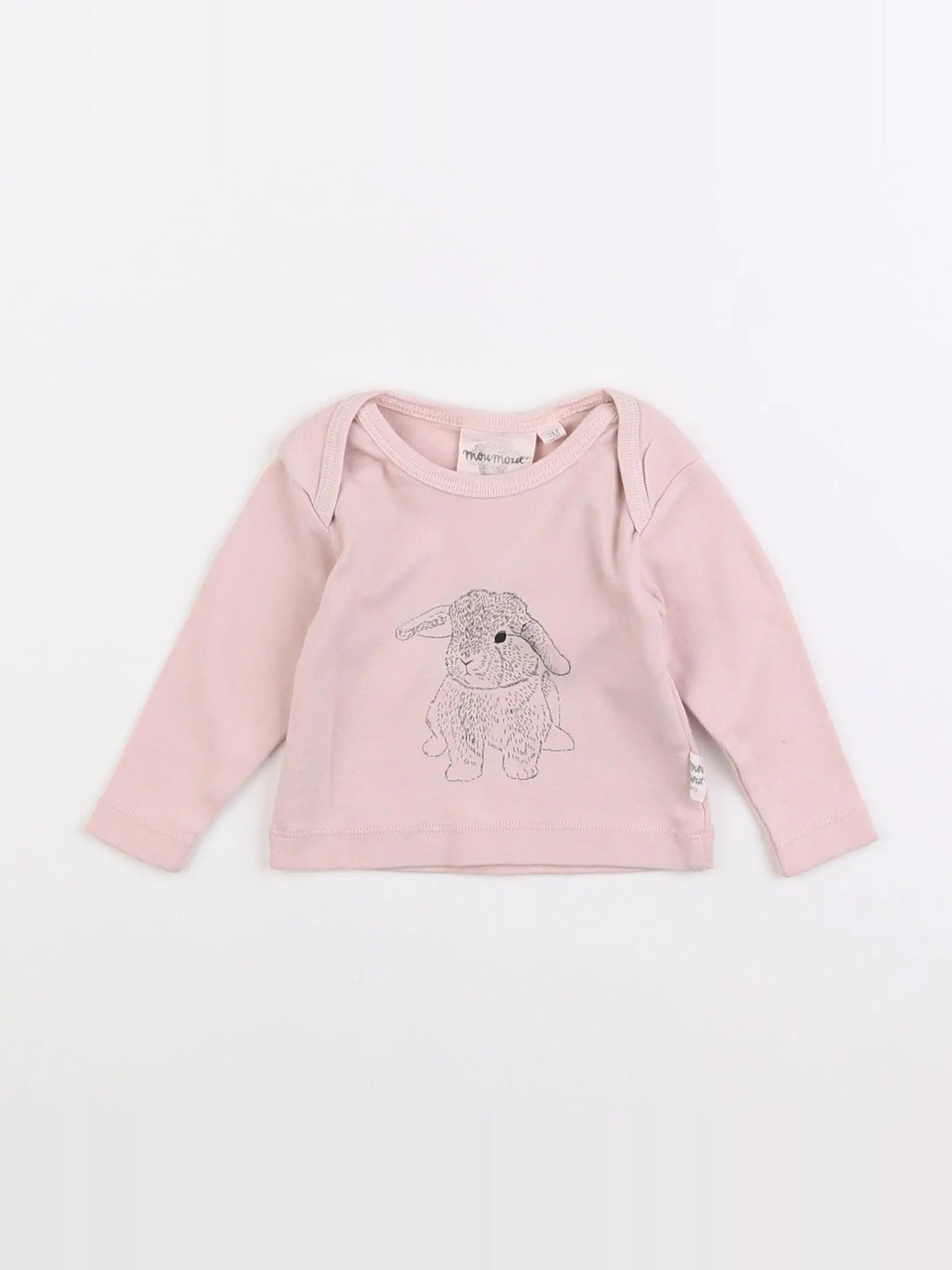 Moumout' - tee-shirt rose - 3 mois