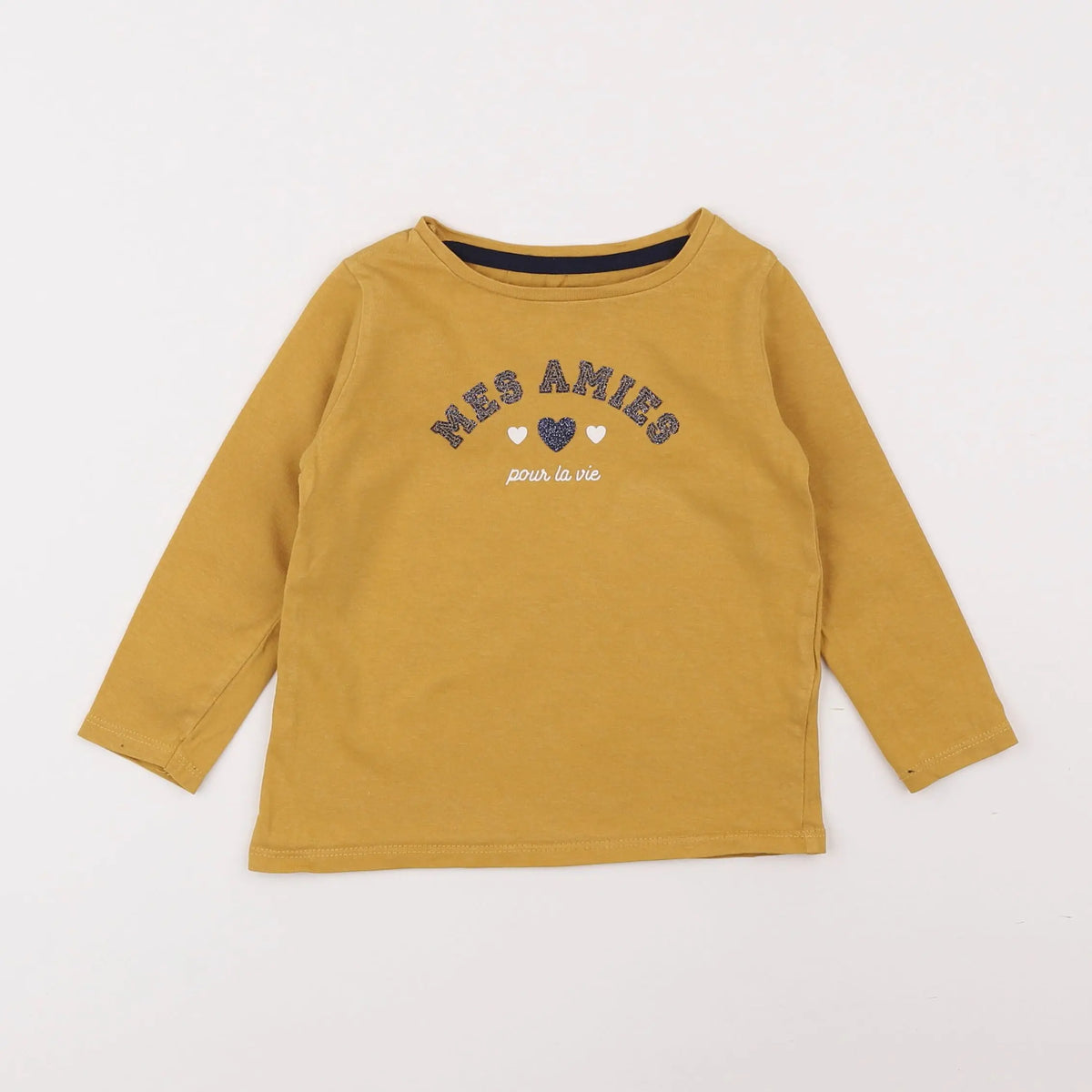 Vertbaudet - tee-shirt jaune - 2 ans