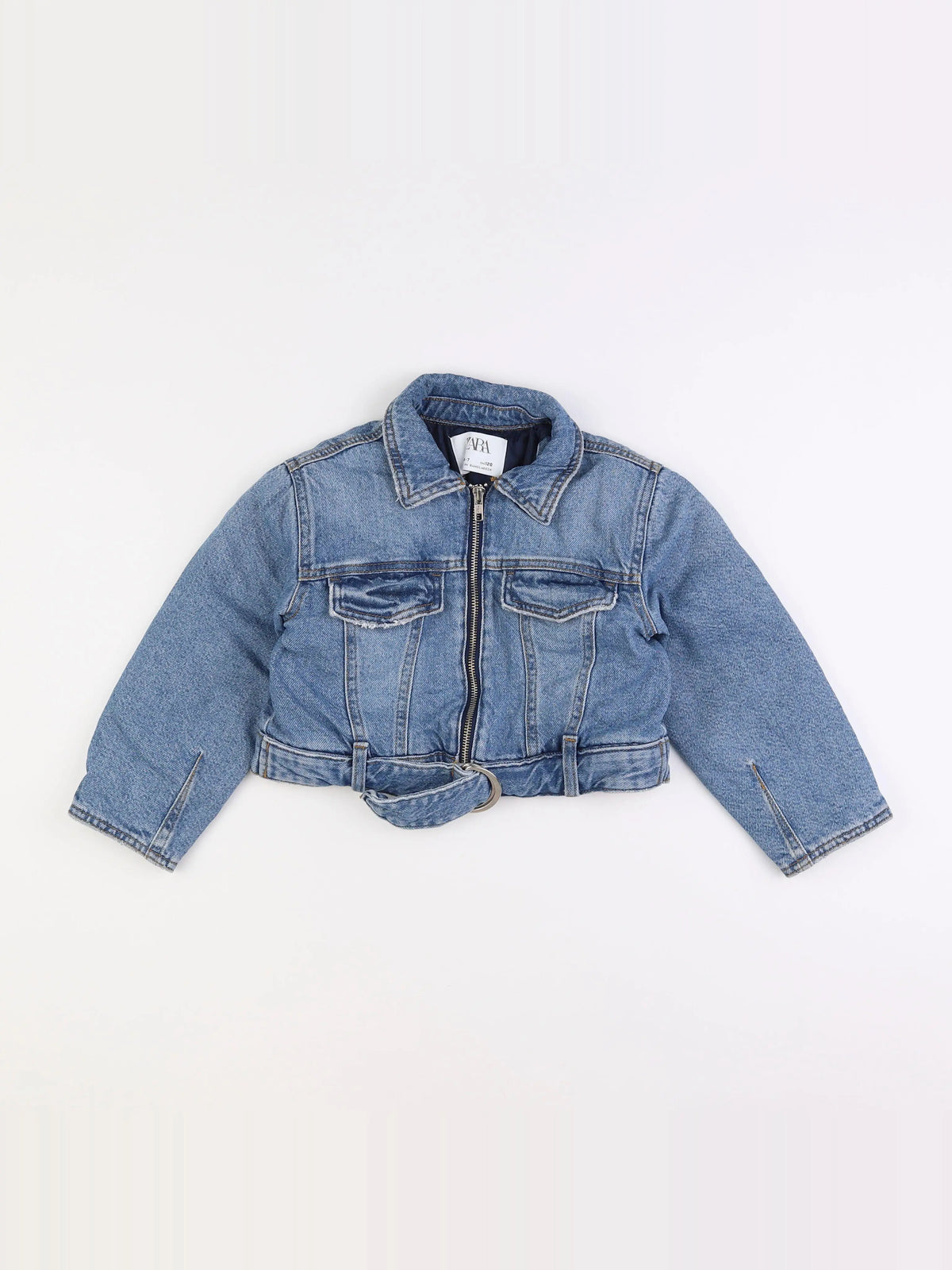 Zara - veste doublé bleu - 6/7 ans
