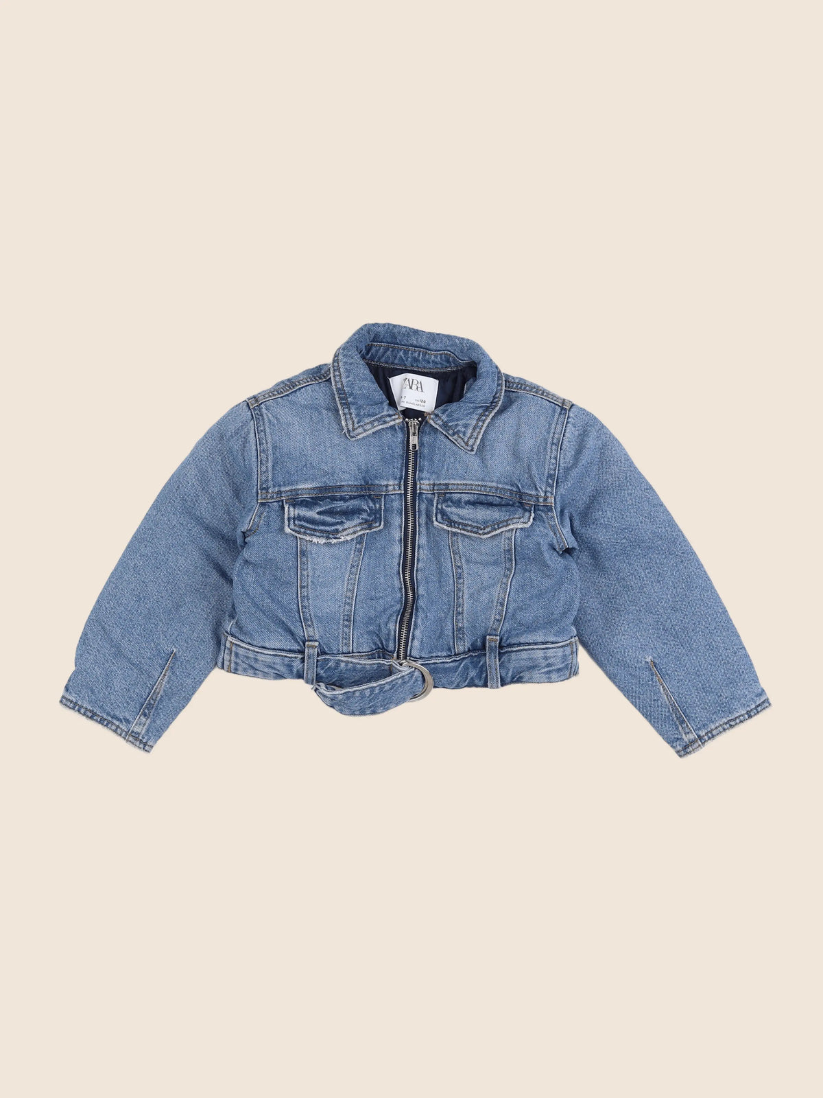 Zara - veste doublé bleu - 6/7 ans