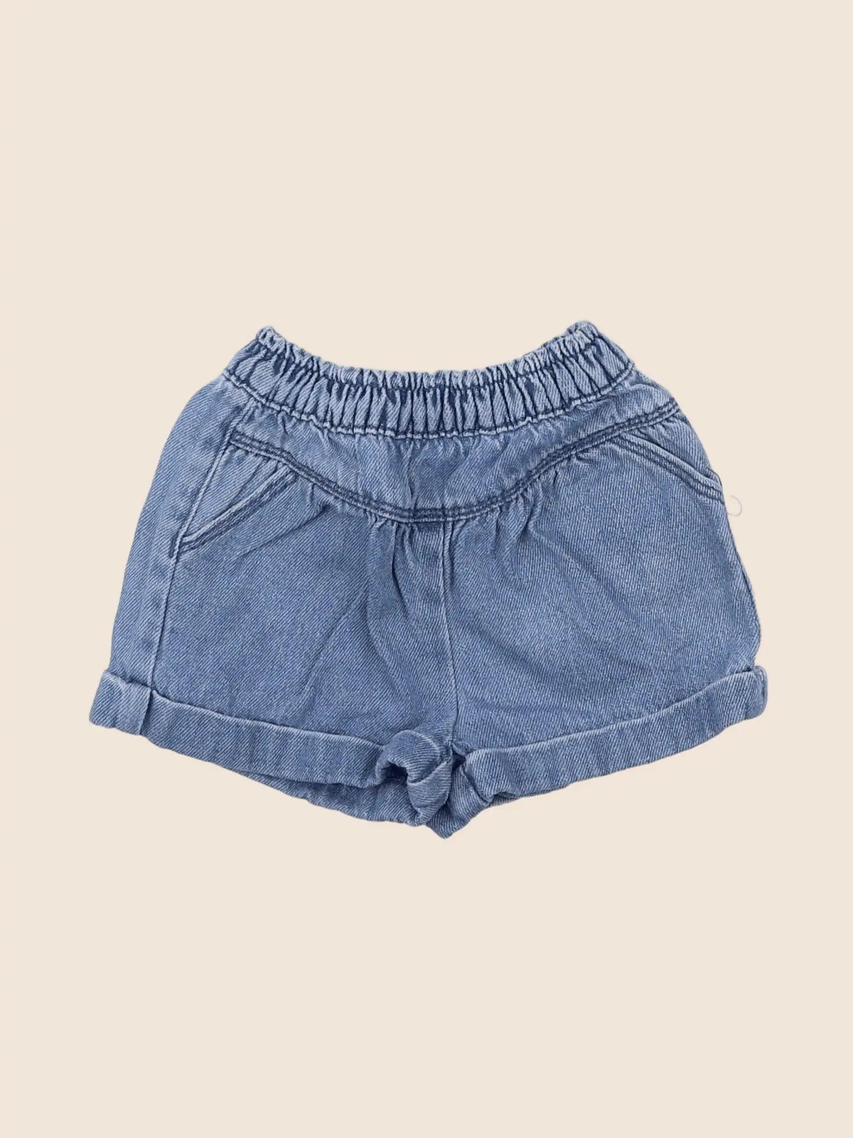 Vertbaudet - short bleu - 6 mois