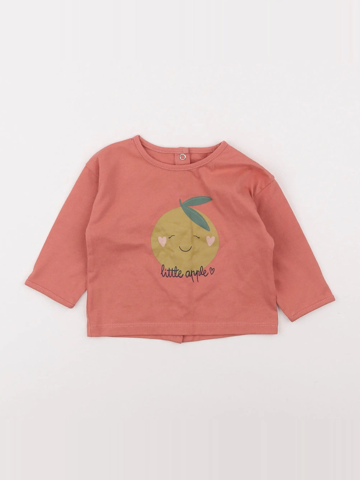 Vertbaudet - tee-shirt orange - 6 mois