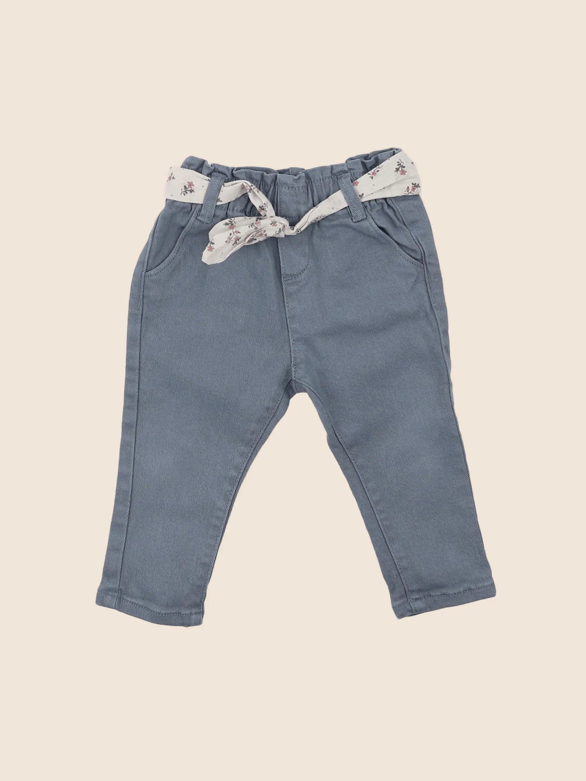 Vertbaudet - pantalon bleu - 9 mois