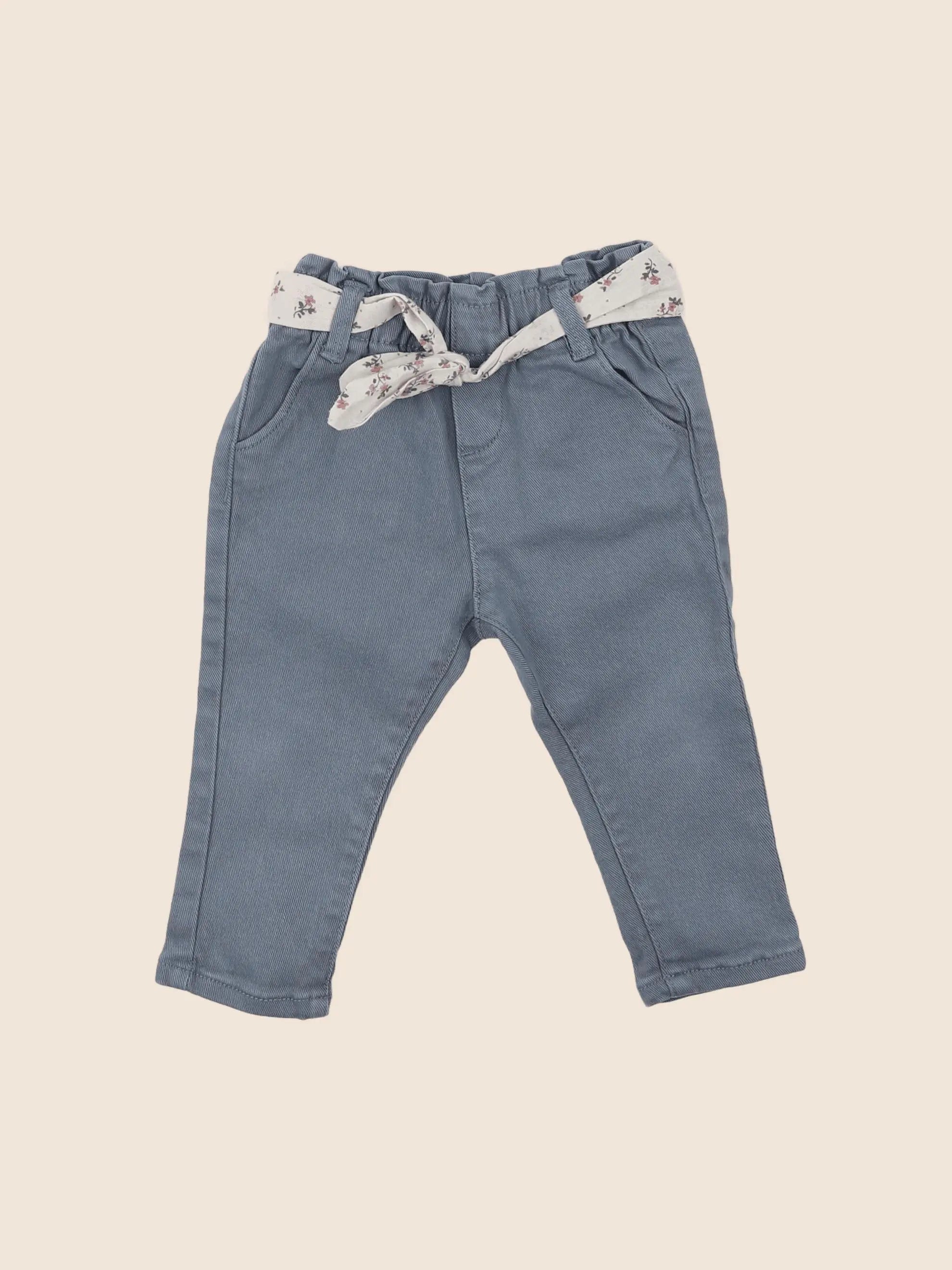 Vertbaudet - pantalon bleu - 9 mois