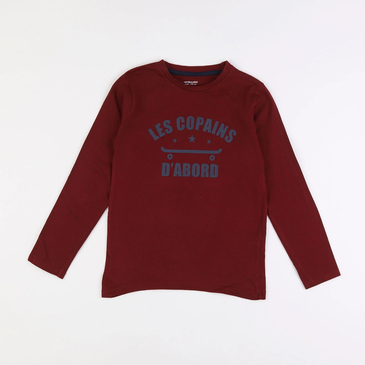 Vertbaudet - tee-shirt rouge - 8 ans
