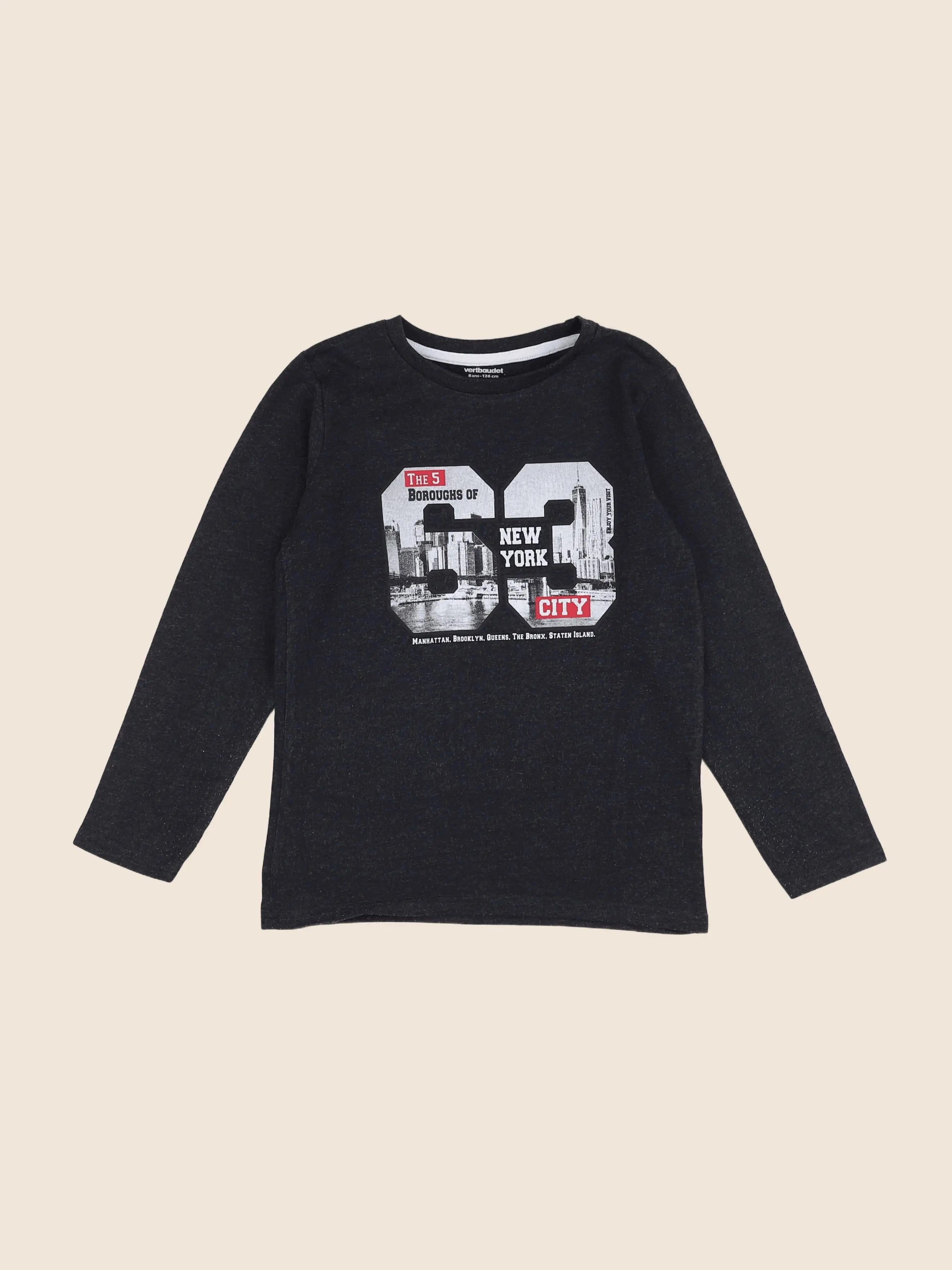 Vertbaudet - tee-shirt gris - 8 ans