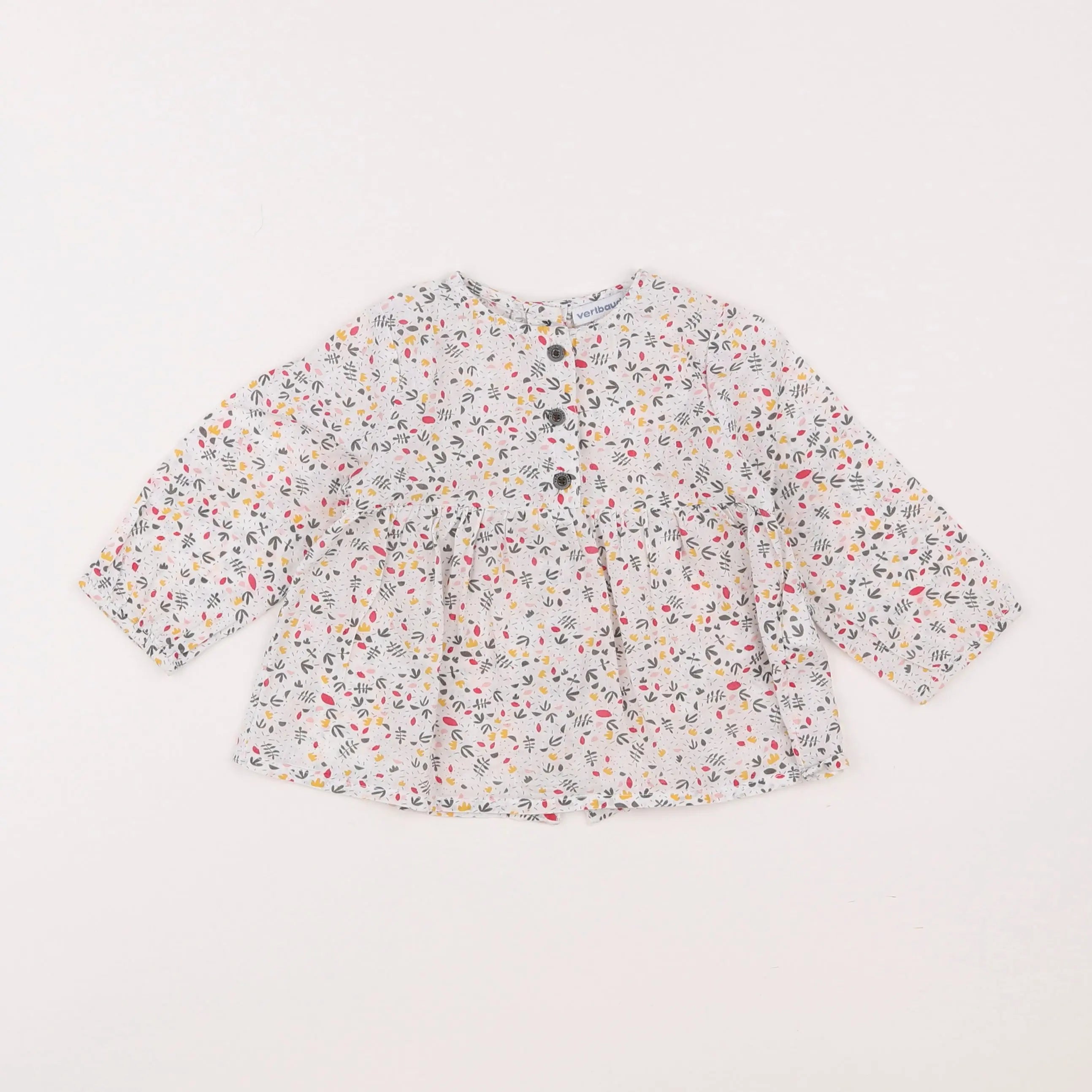 Vertbaudet - blouse multicolore - 12 mois