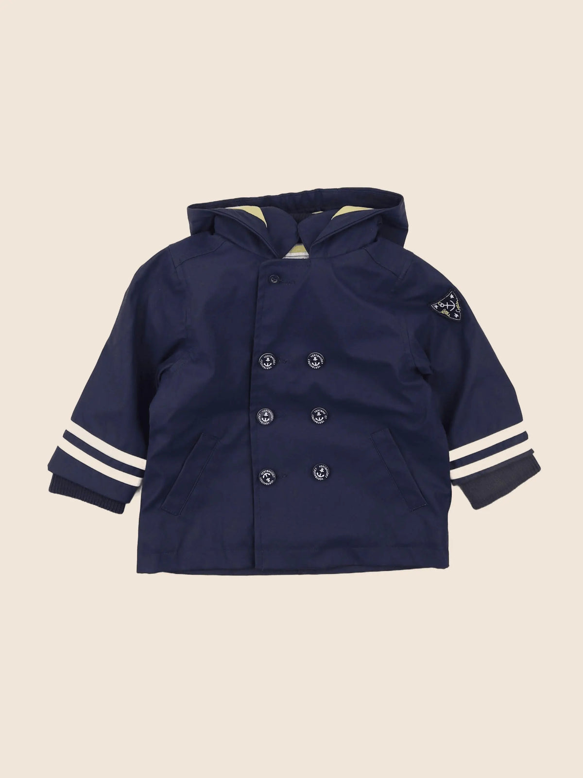Vertbaudet - imperméable bleu - 12 mois