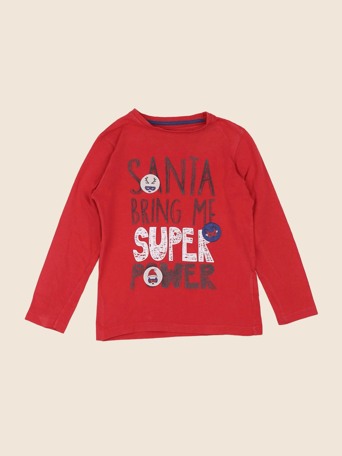 Vertbaudet - tee-shirt rouge - 8 ans