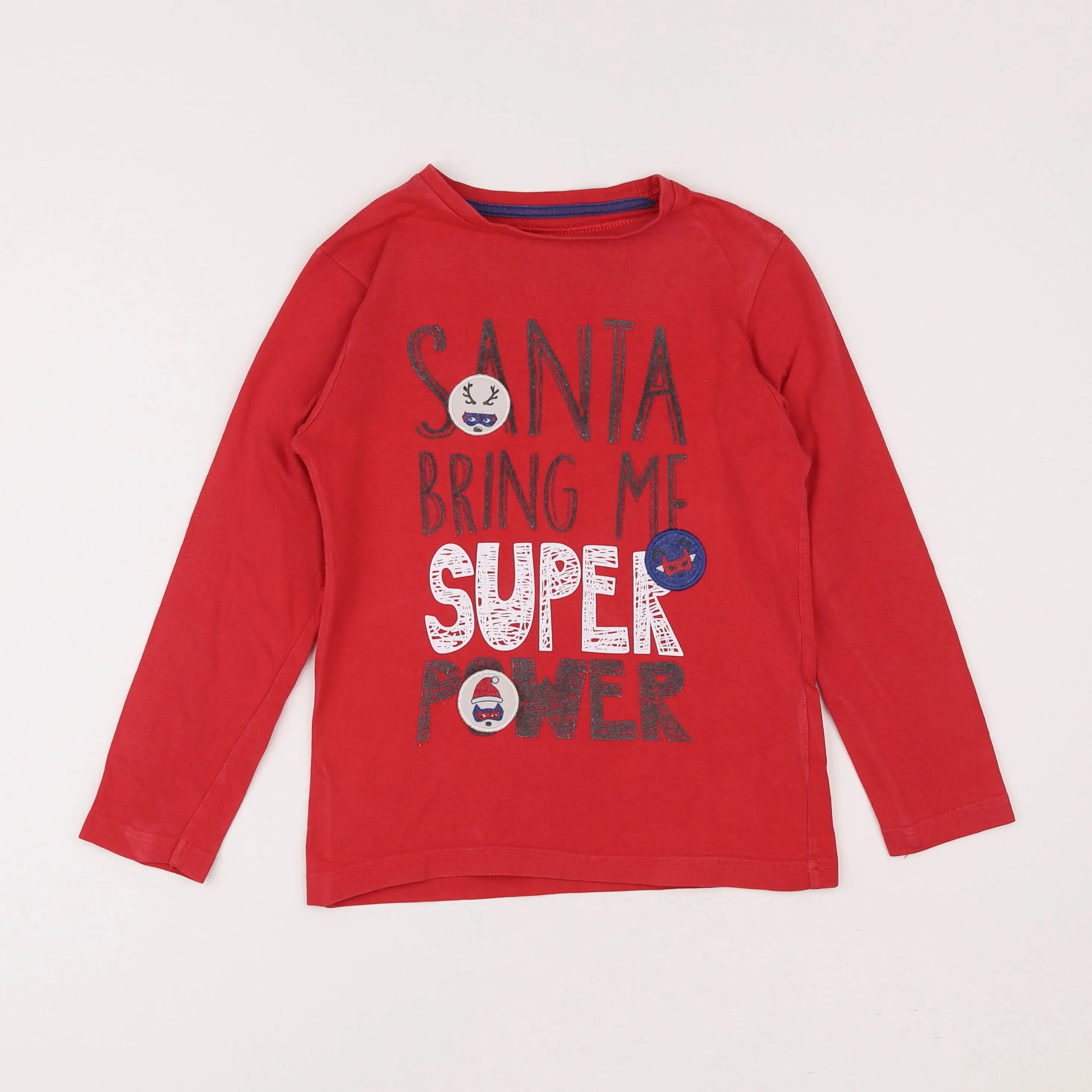 Vertbaudet - tee-shirt rouge - 8 ans