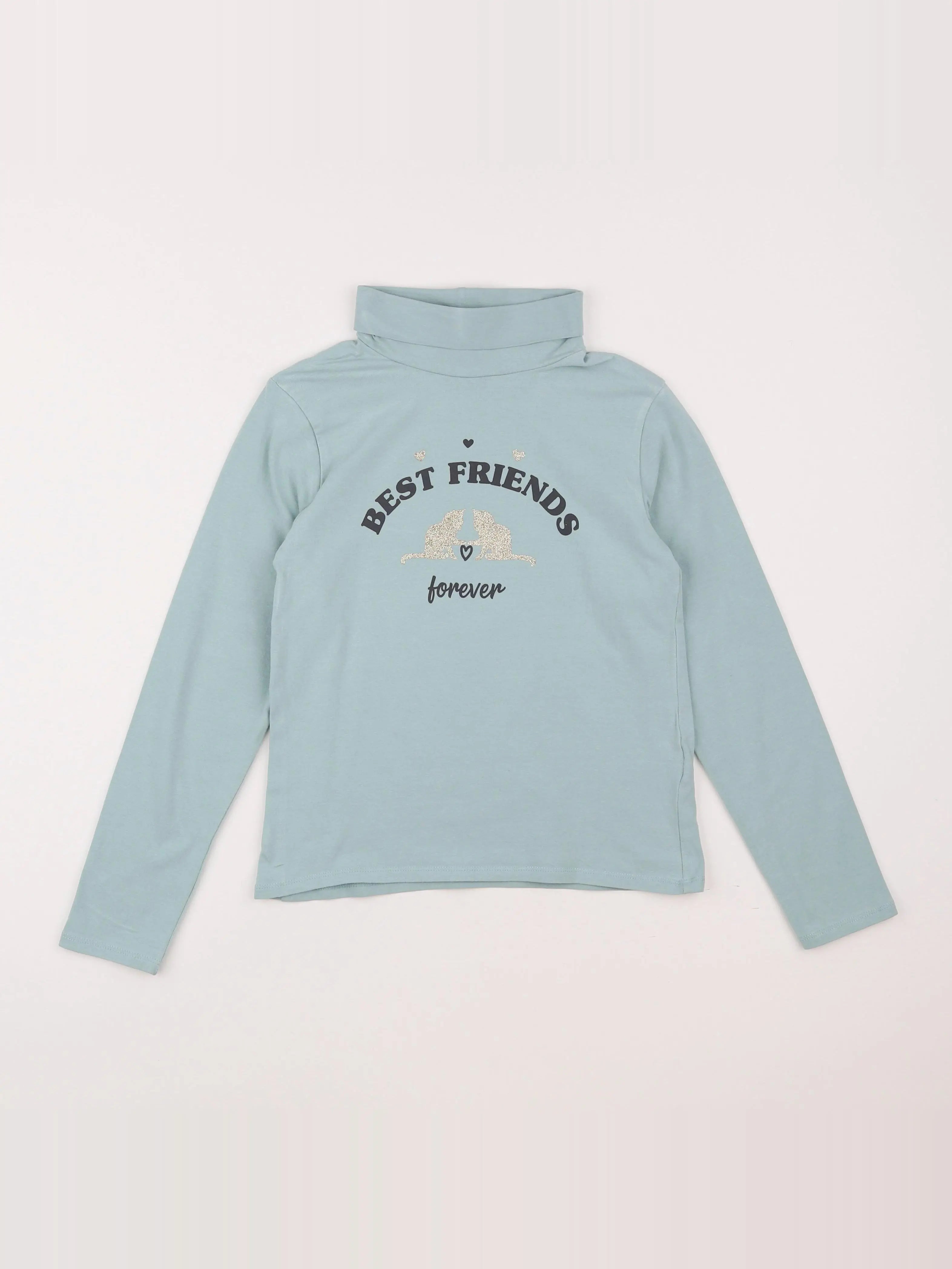 Vertbaudet - sous-pull bleu - 10 ans