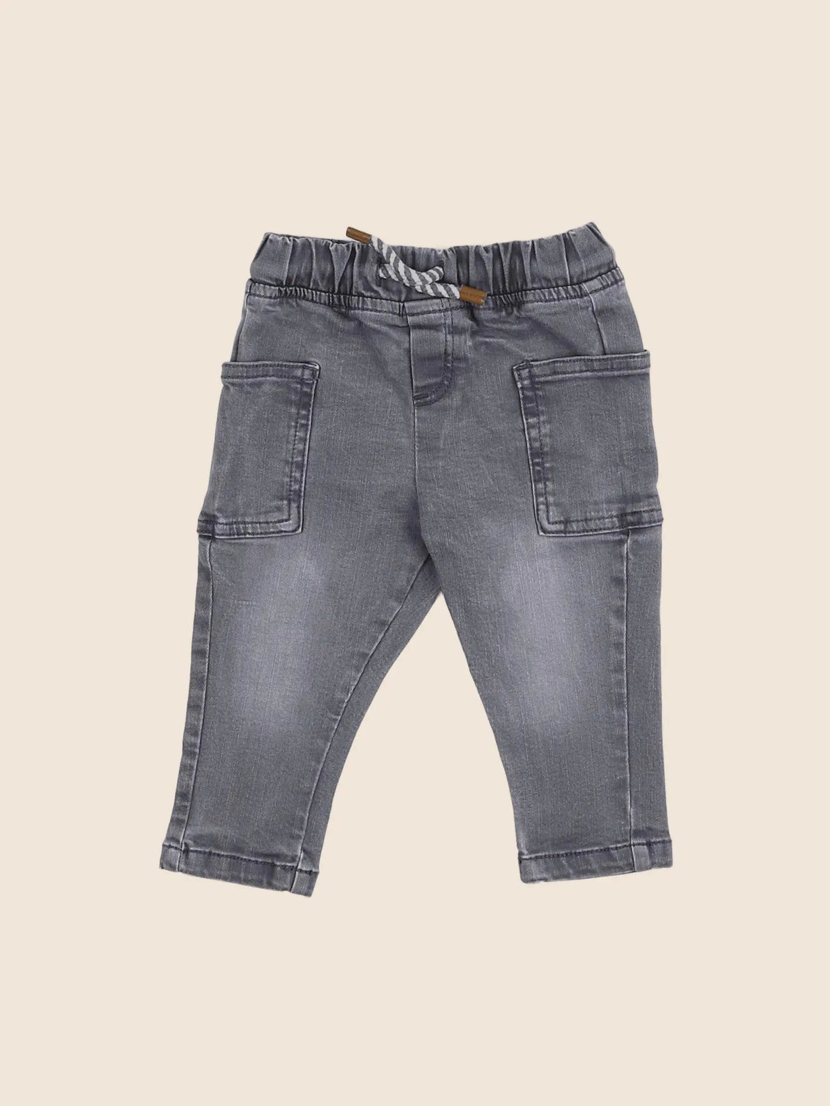 Vertbaudet - jegging gris - 9 mois