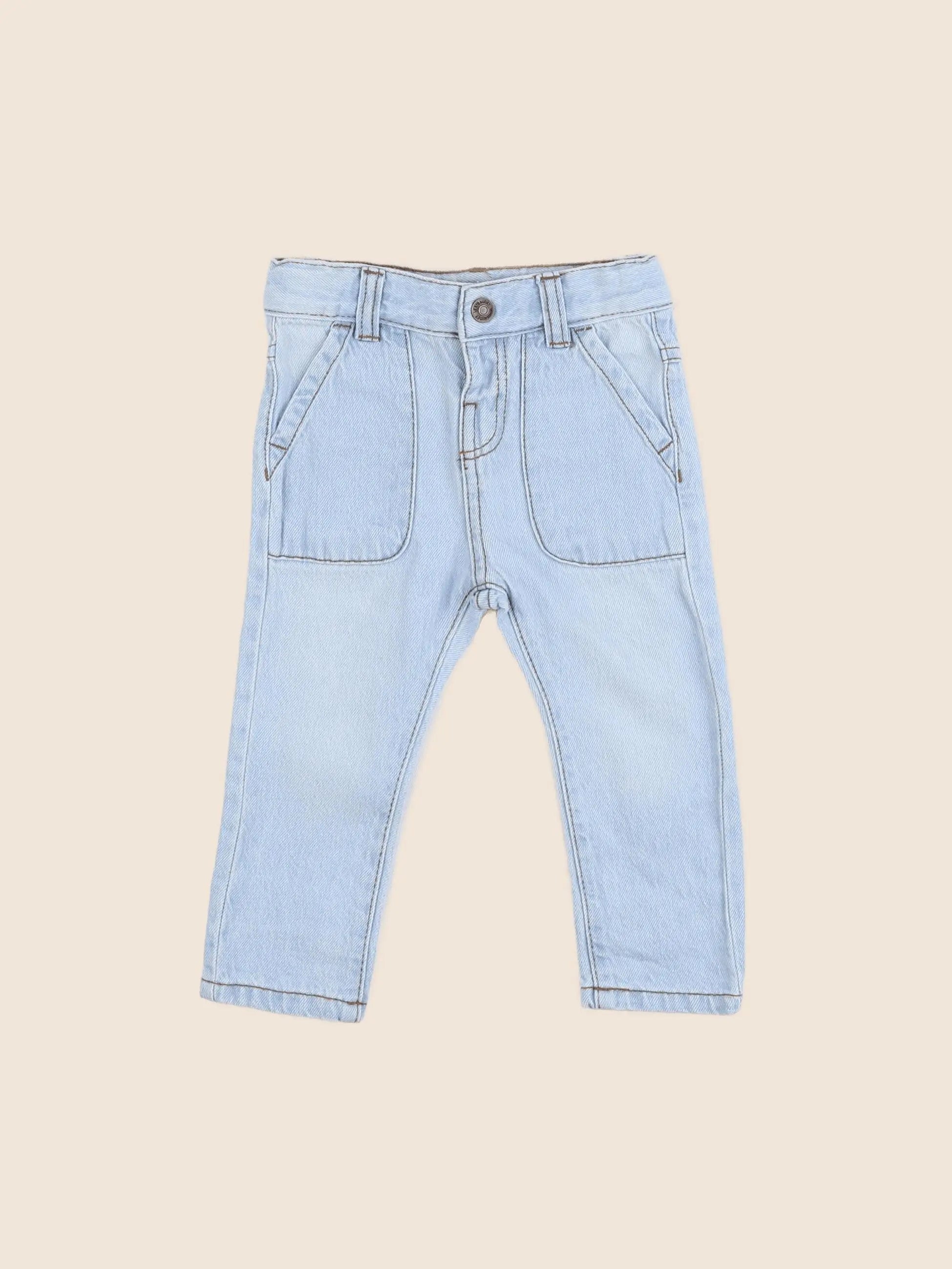 Vertbaudet - jean bleu - 6 mois